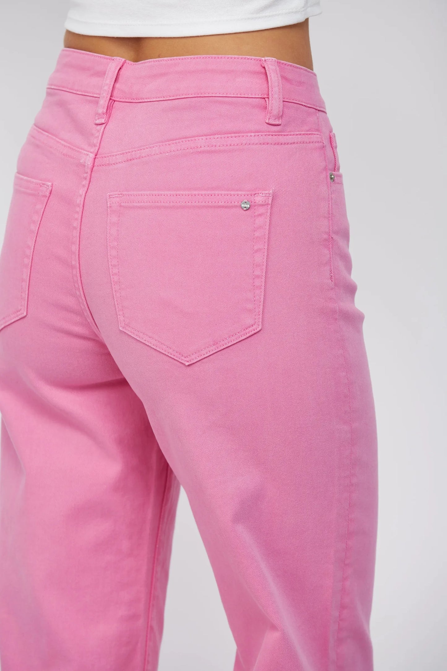 Brilliant Rose High Rise Wide Leg Jeans
