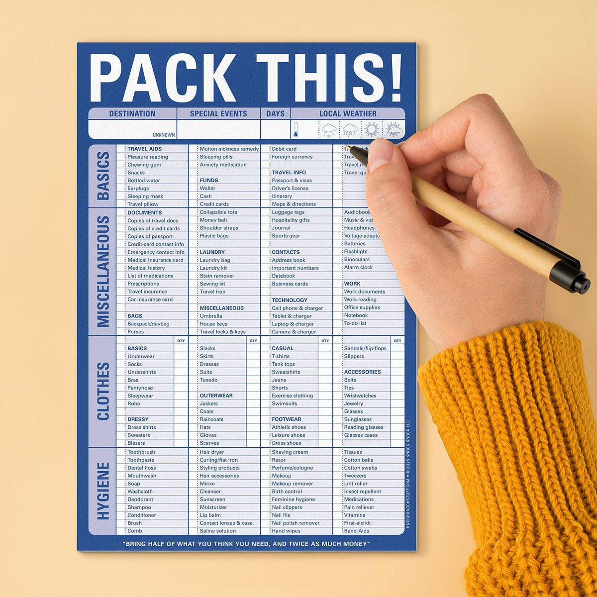 Pack This! Pad (Blue)
