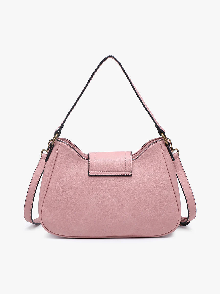 Leilani Vegan Leather Satchel Crossbody Bag