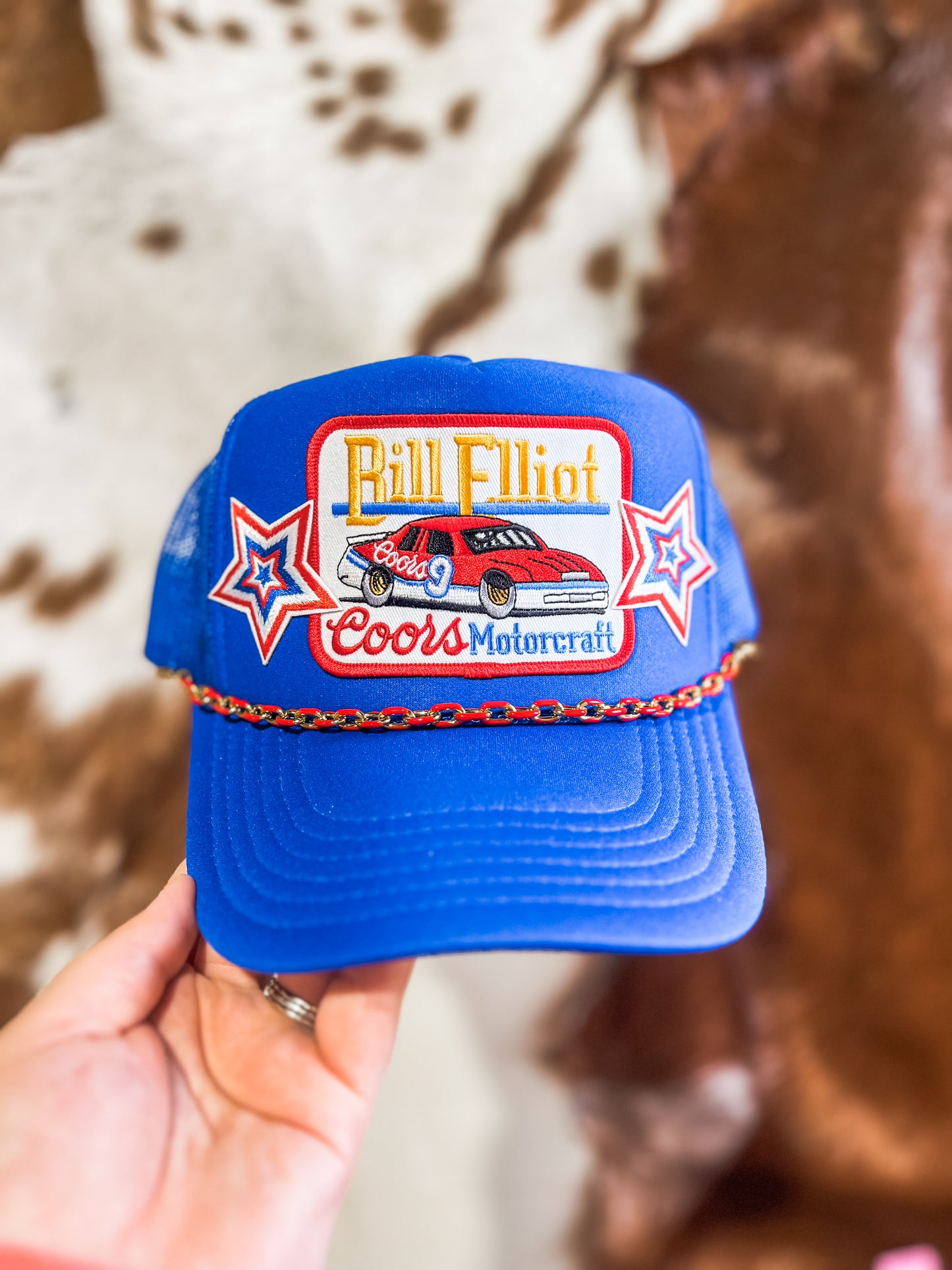 Royal Race Car Trucker Hat