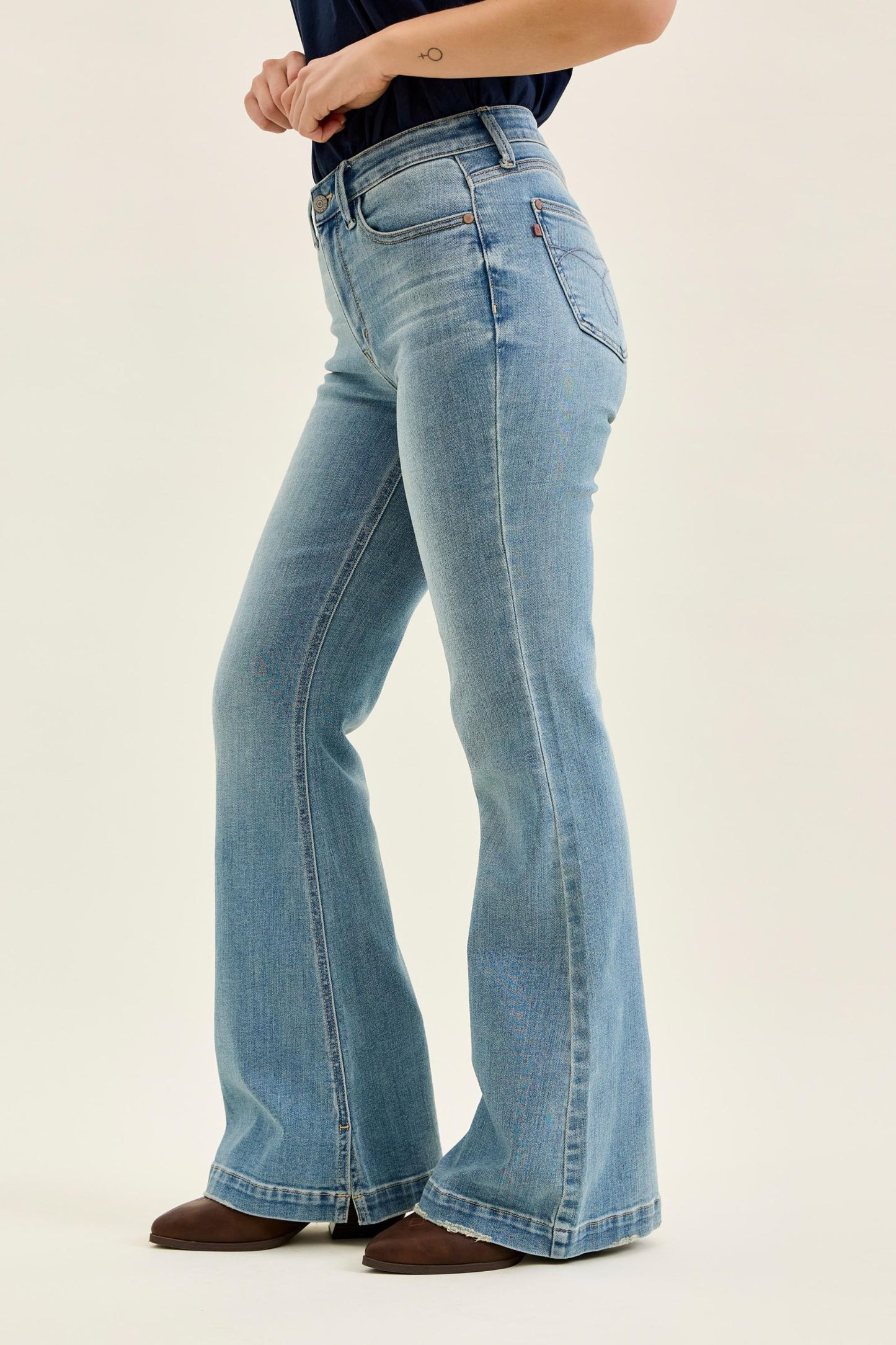 Judy Blue Allie Multi-Inseam Mid Rise Flare Jeans (JB 82718)