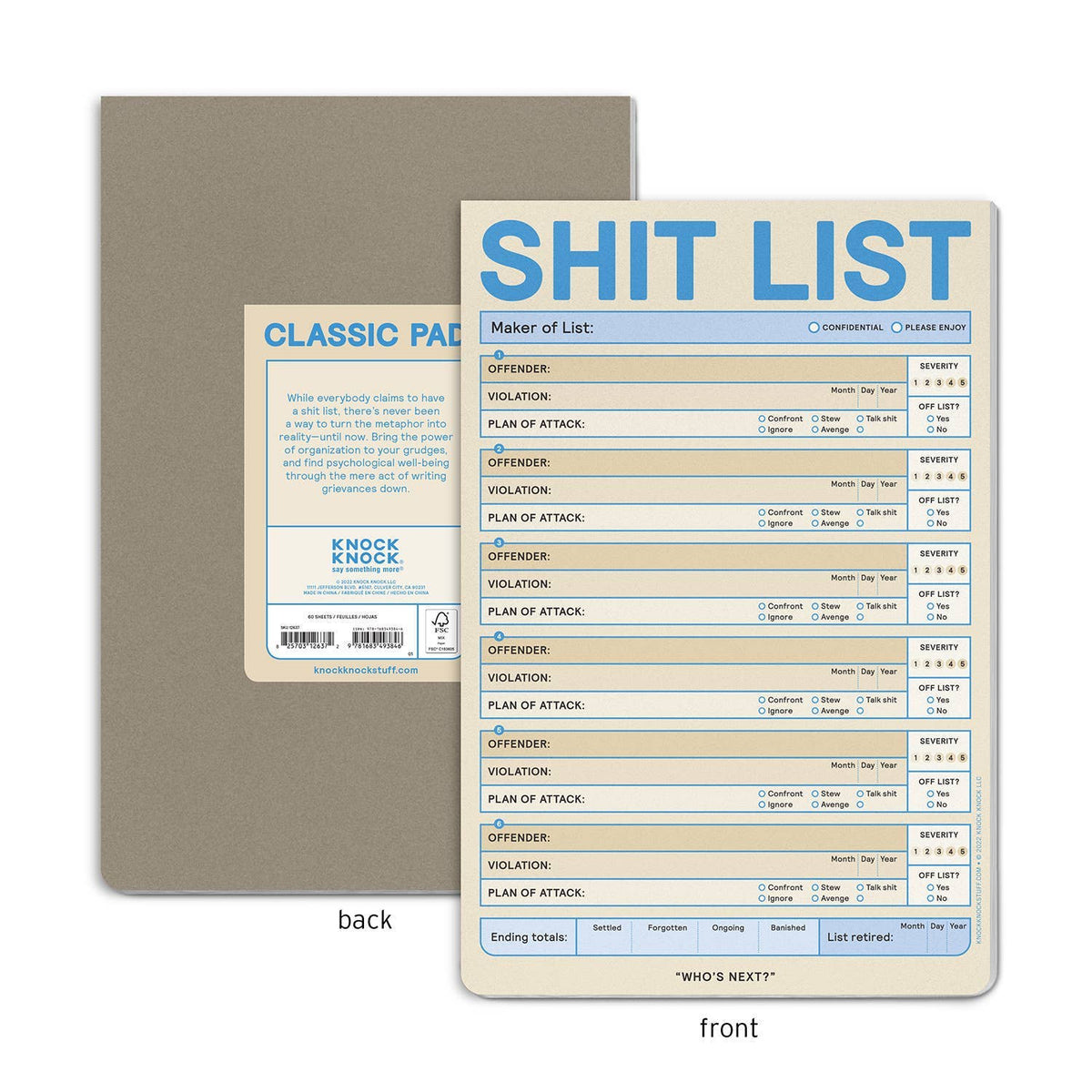 Sh*t List Pad (Pastel Version)