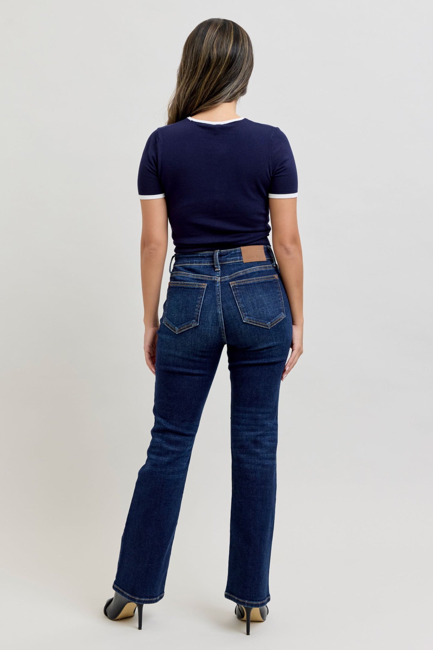 Judy Blue Petite Becky Basic Bootcut Jeans (JB 82586 PT)