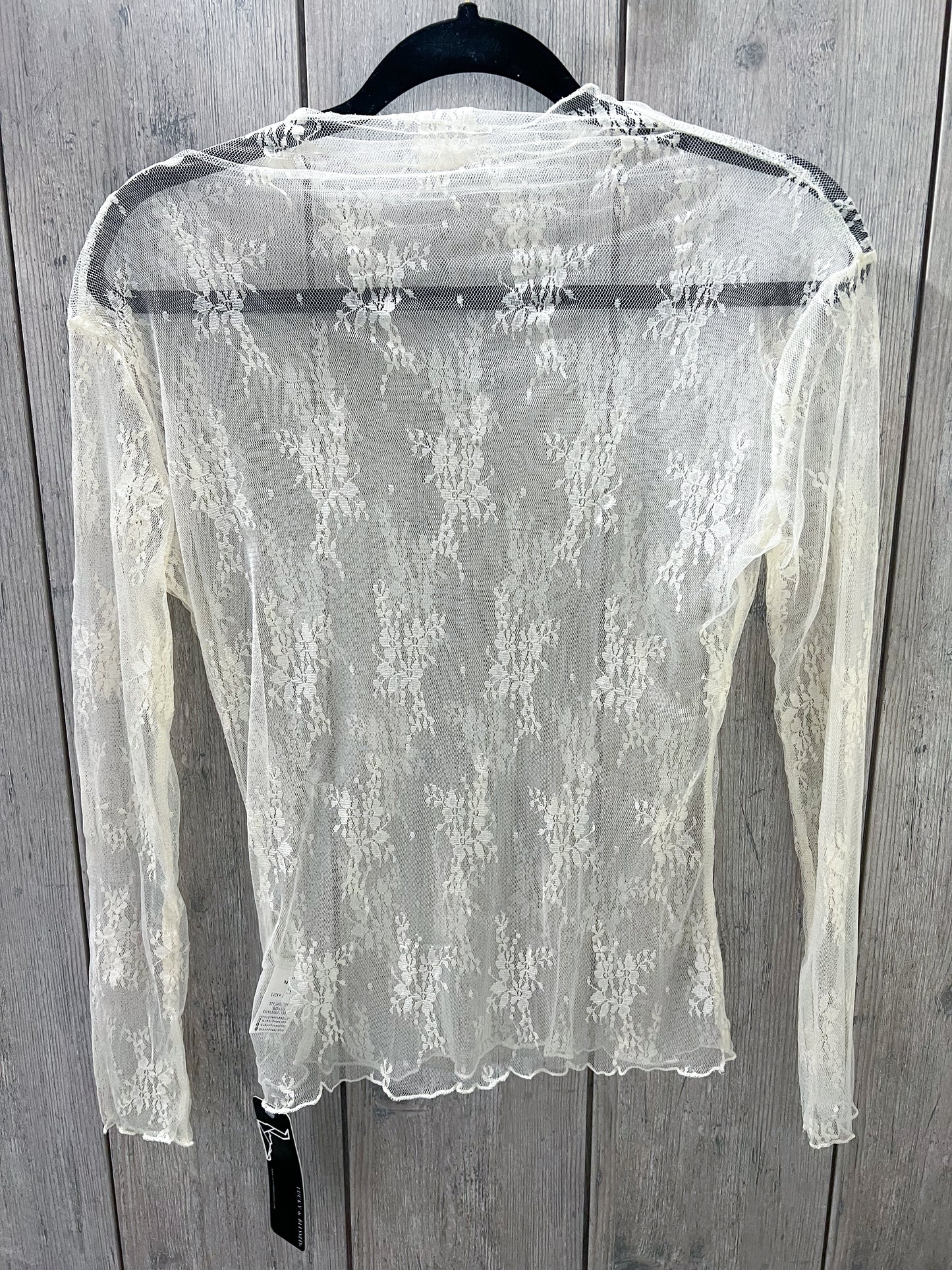 Mesh Lace Long Sleeve Top