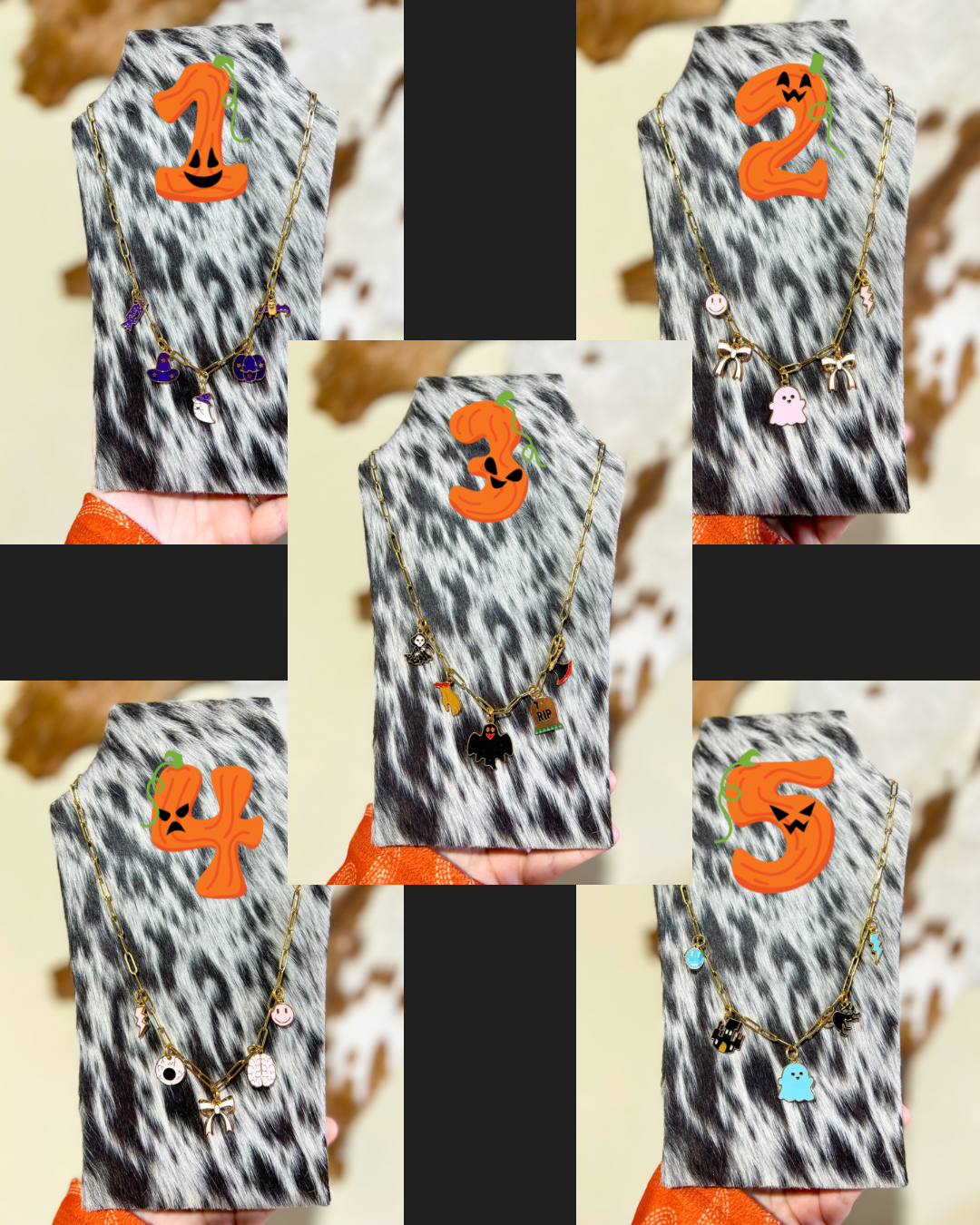 Halloween Charm Necklaces