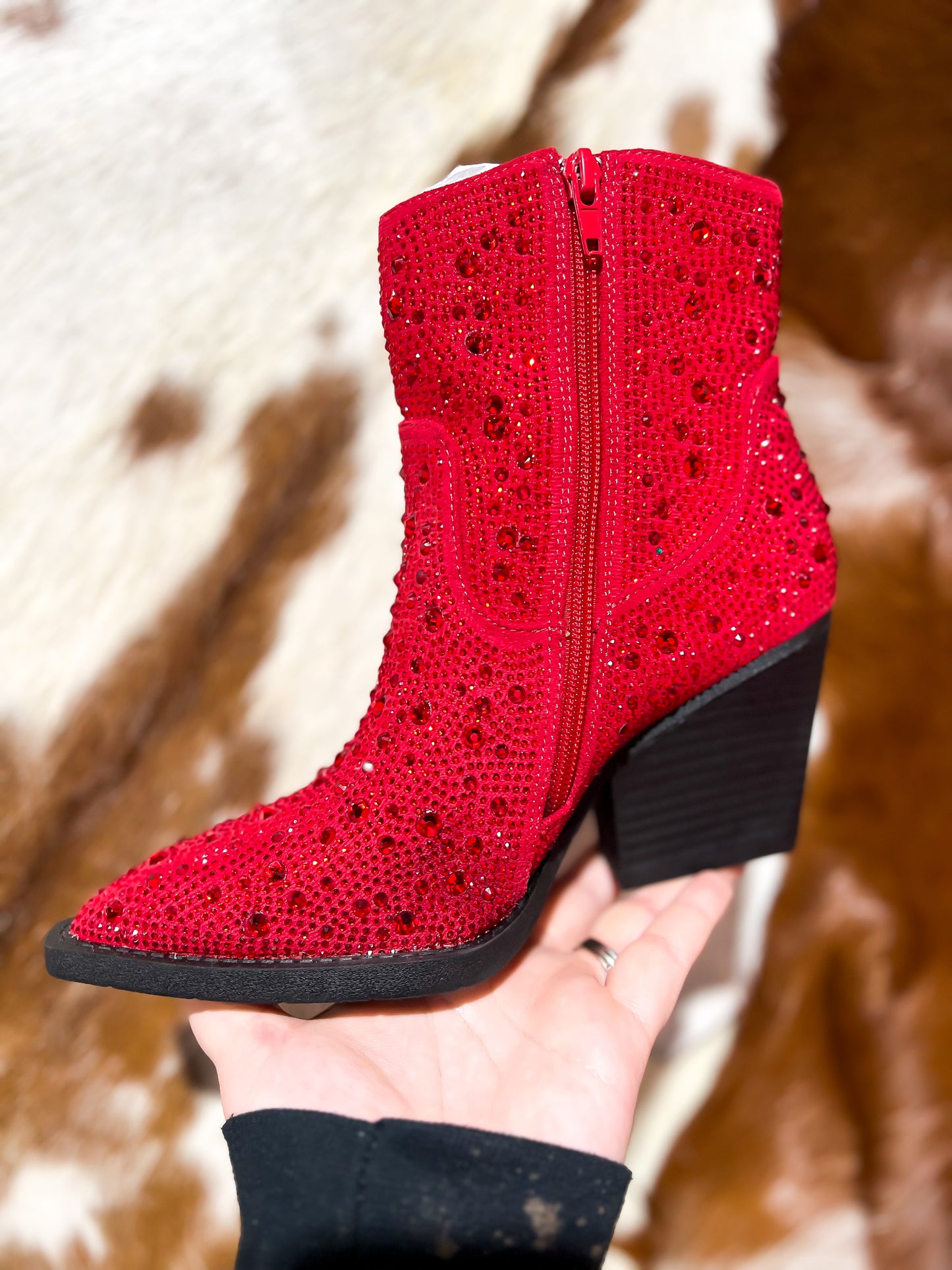 Very G Karen Red Sparkle Boots