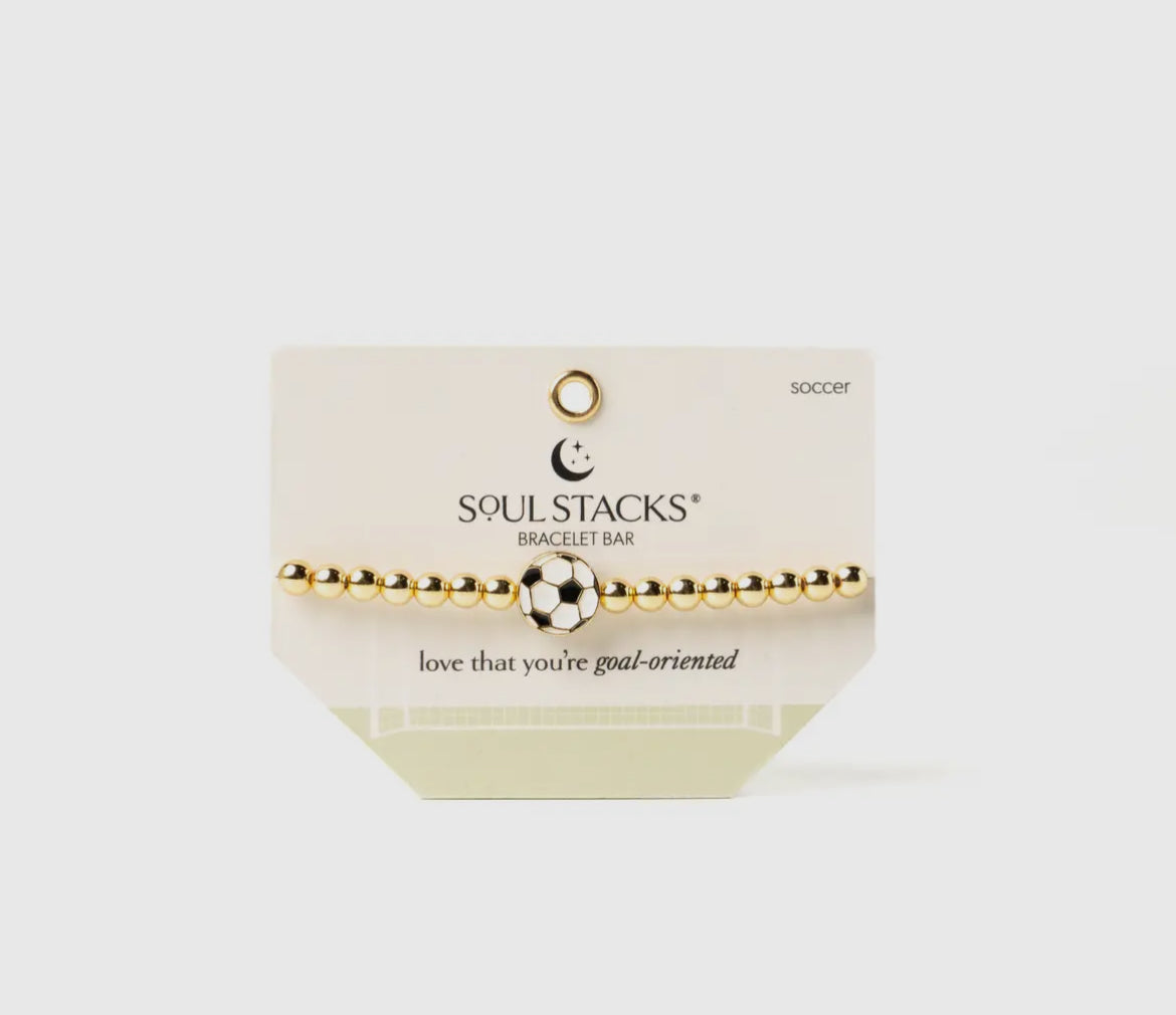 Soul Stacks Gold Sports Stretch Braclets