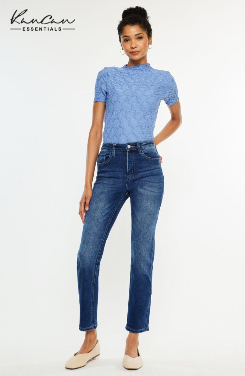 KanCan Adaline High Rise Slim Straight Leg Jeans