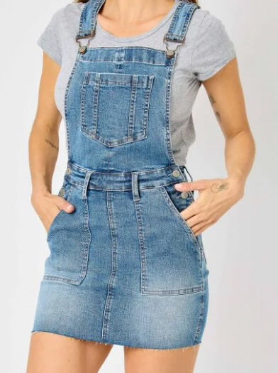Judy Blue High Waist Overall Skirt