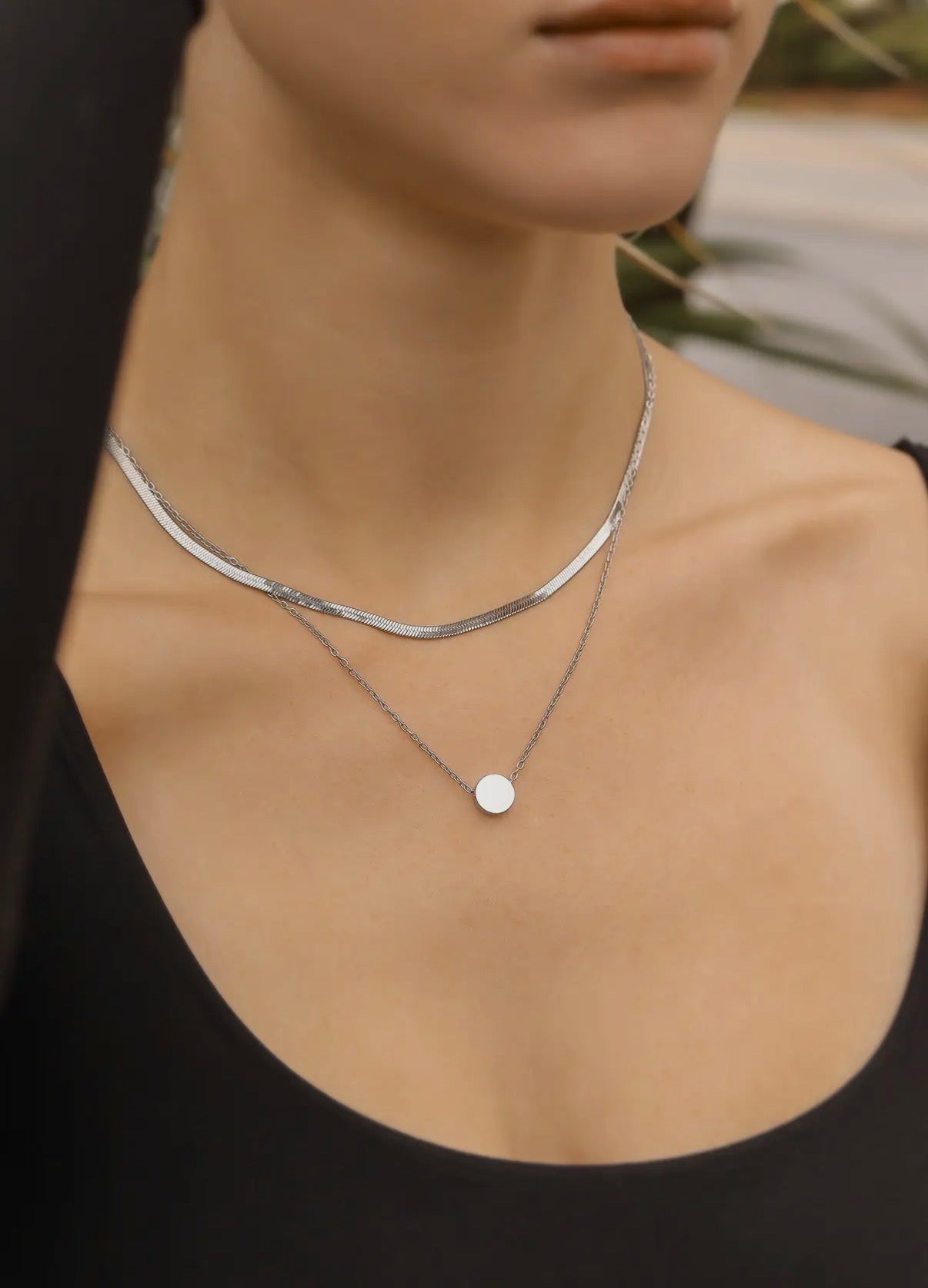 3mm Herringbone Chain Necklace