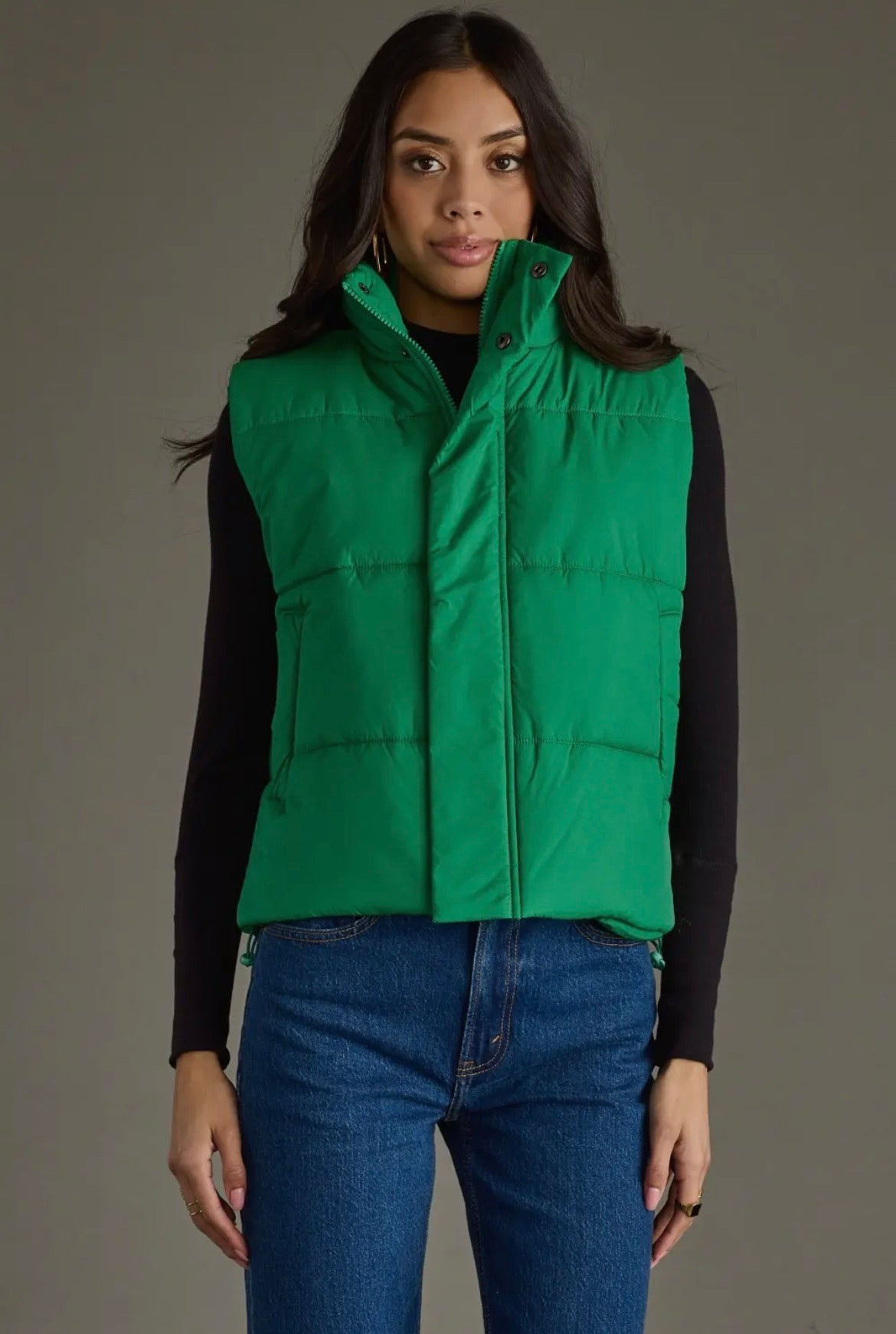 Green Puffer Vest