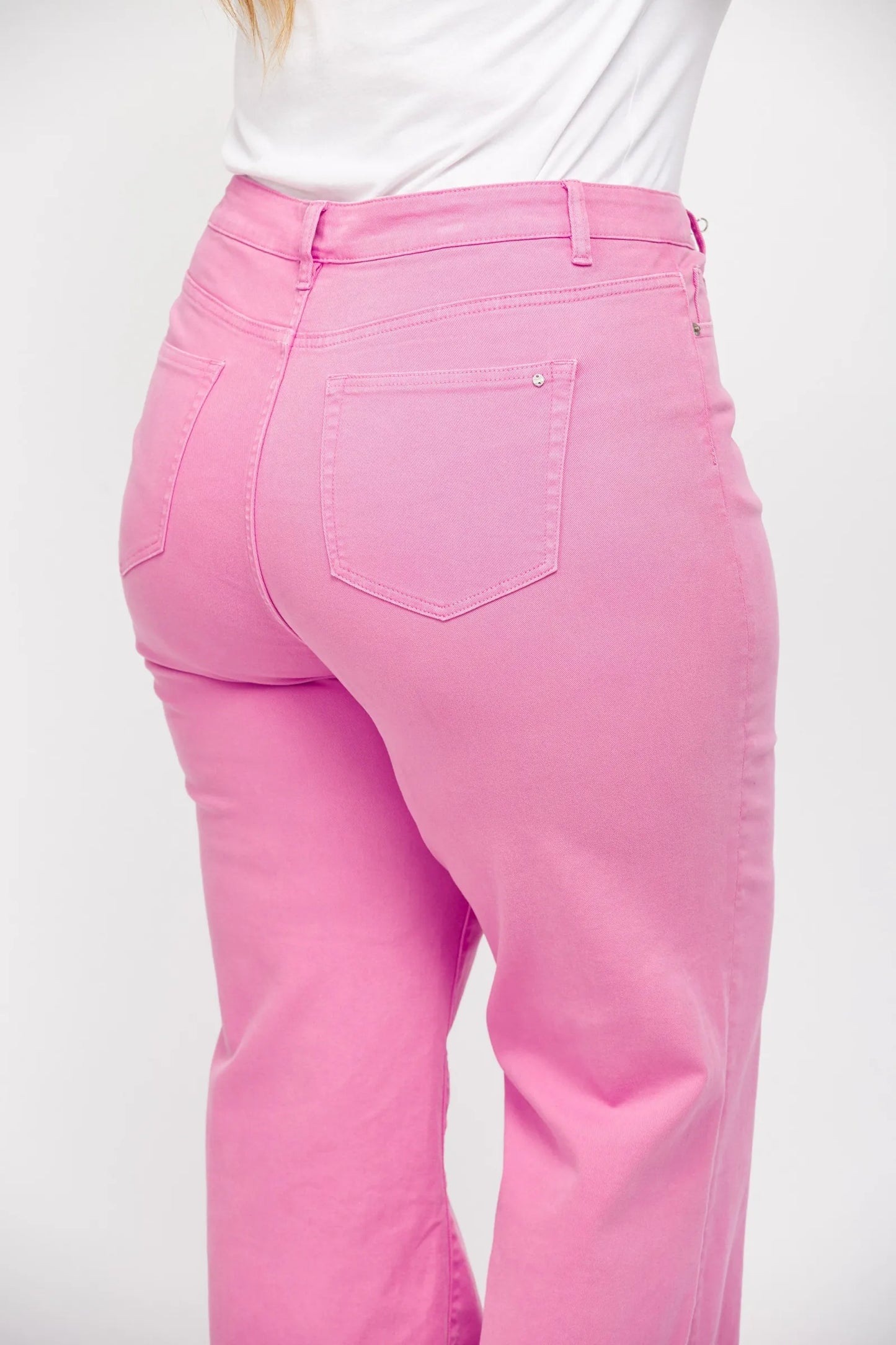 Brilliant Rose High Rise Wide Leg Jeans