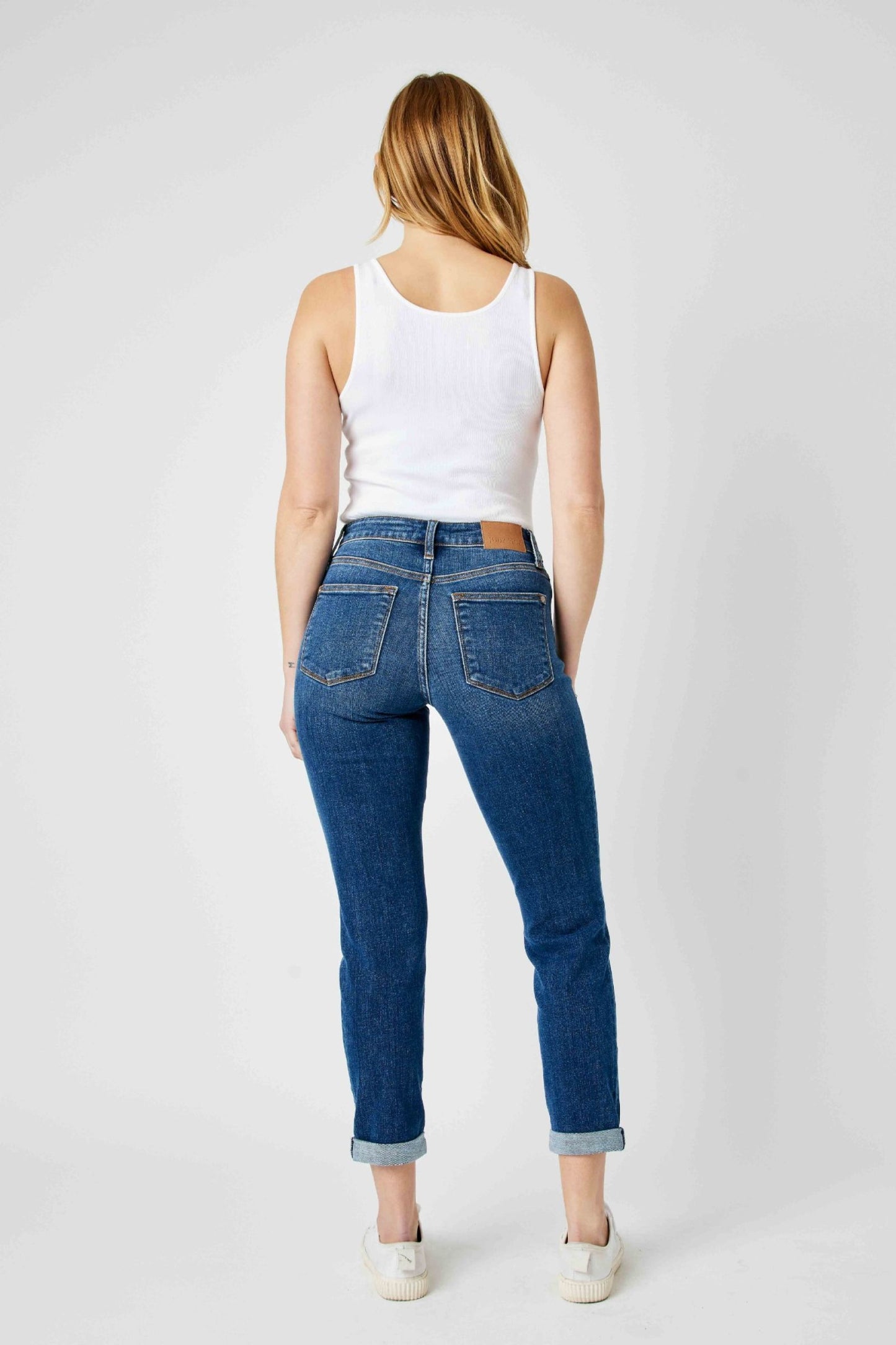 Judy Blue Caroline Mid-Rise Distressed Jeans (JB 82607)