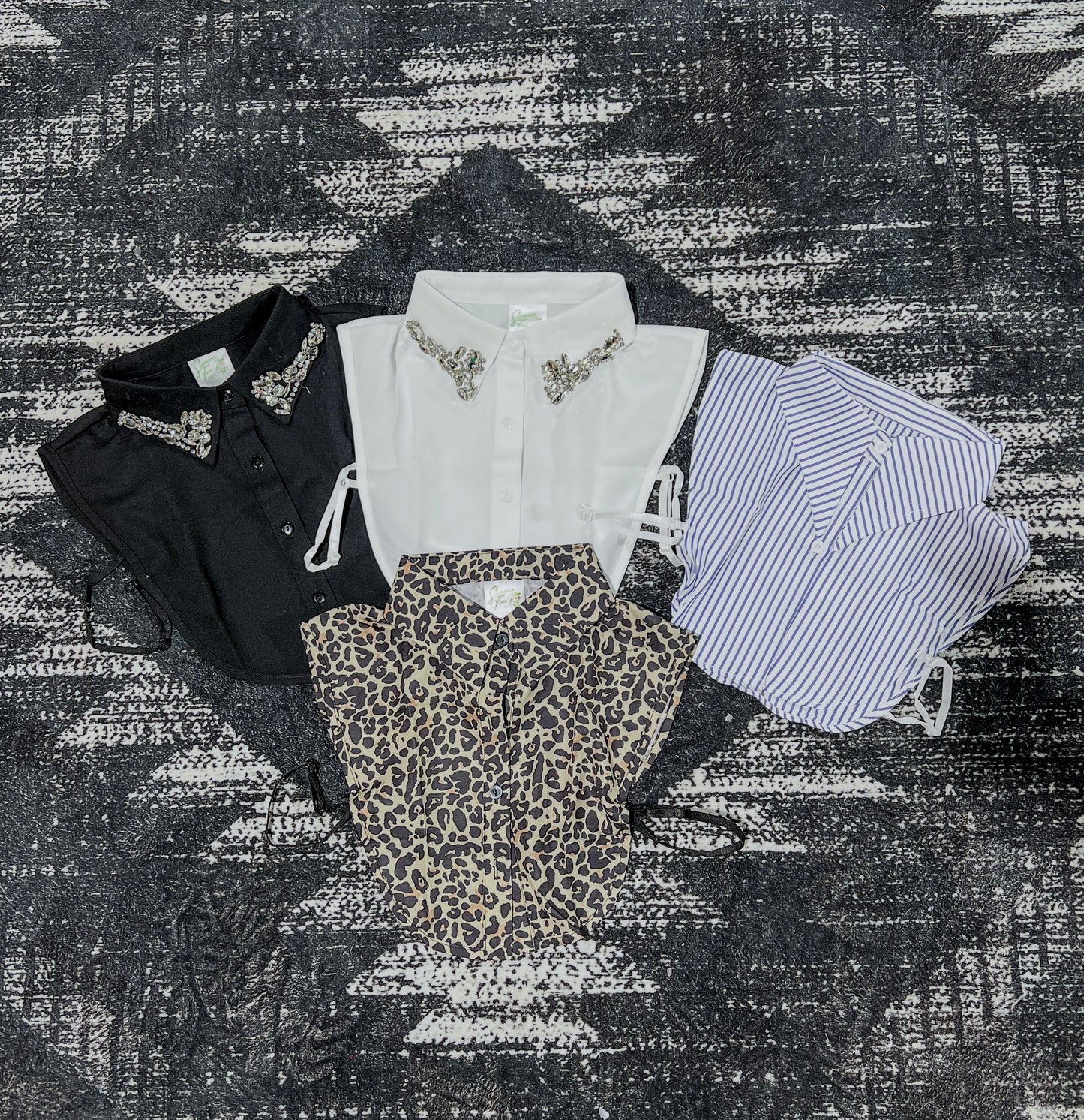 Faux Collar Half Shirts