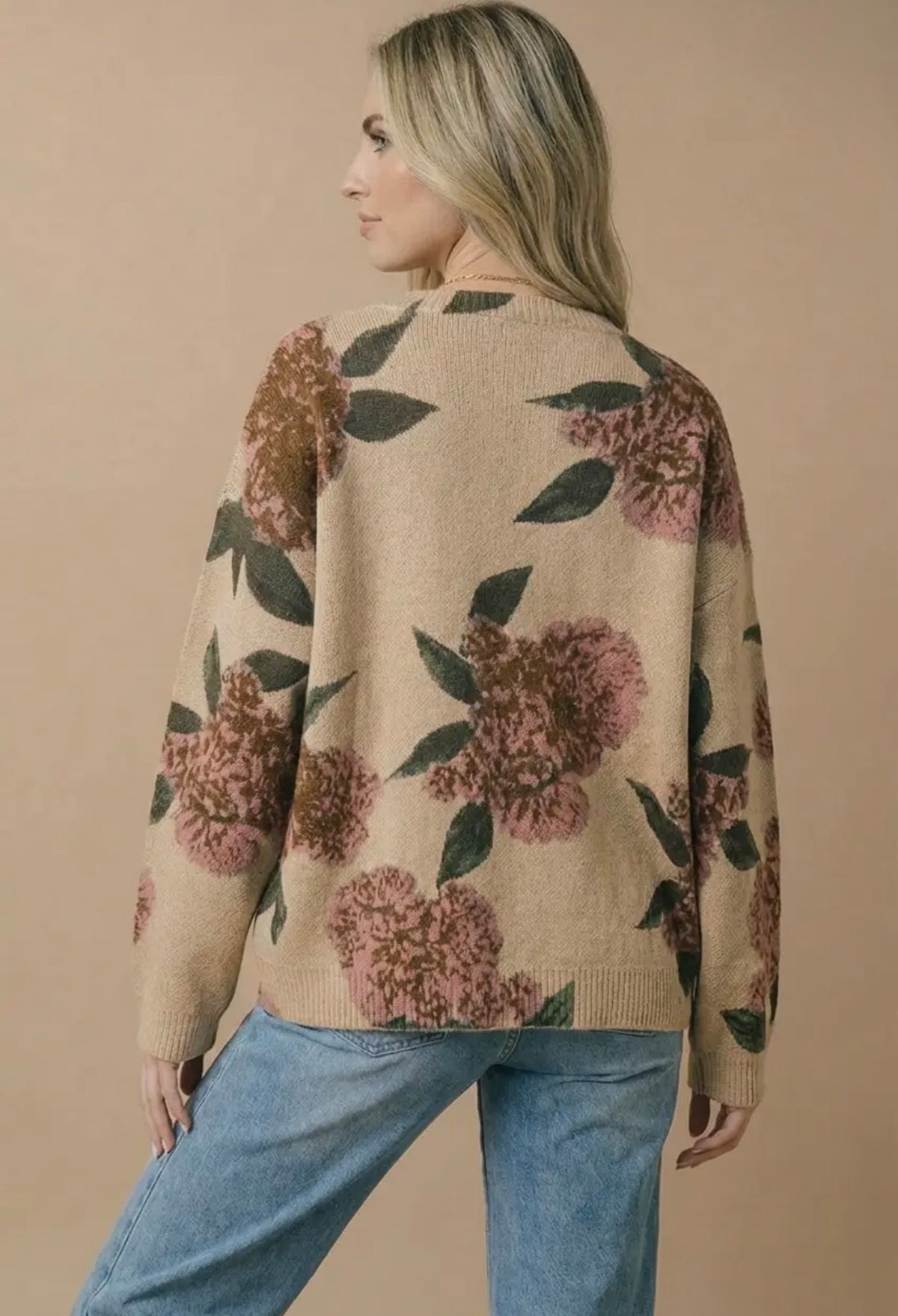 Floral Dreams Oversized Sweater