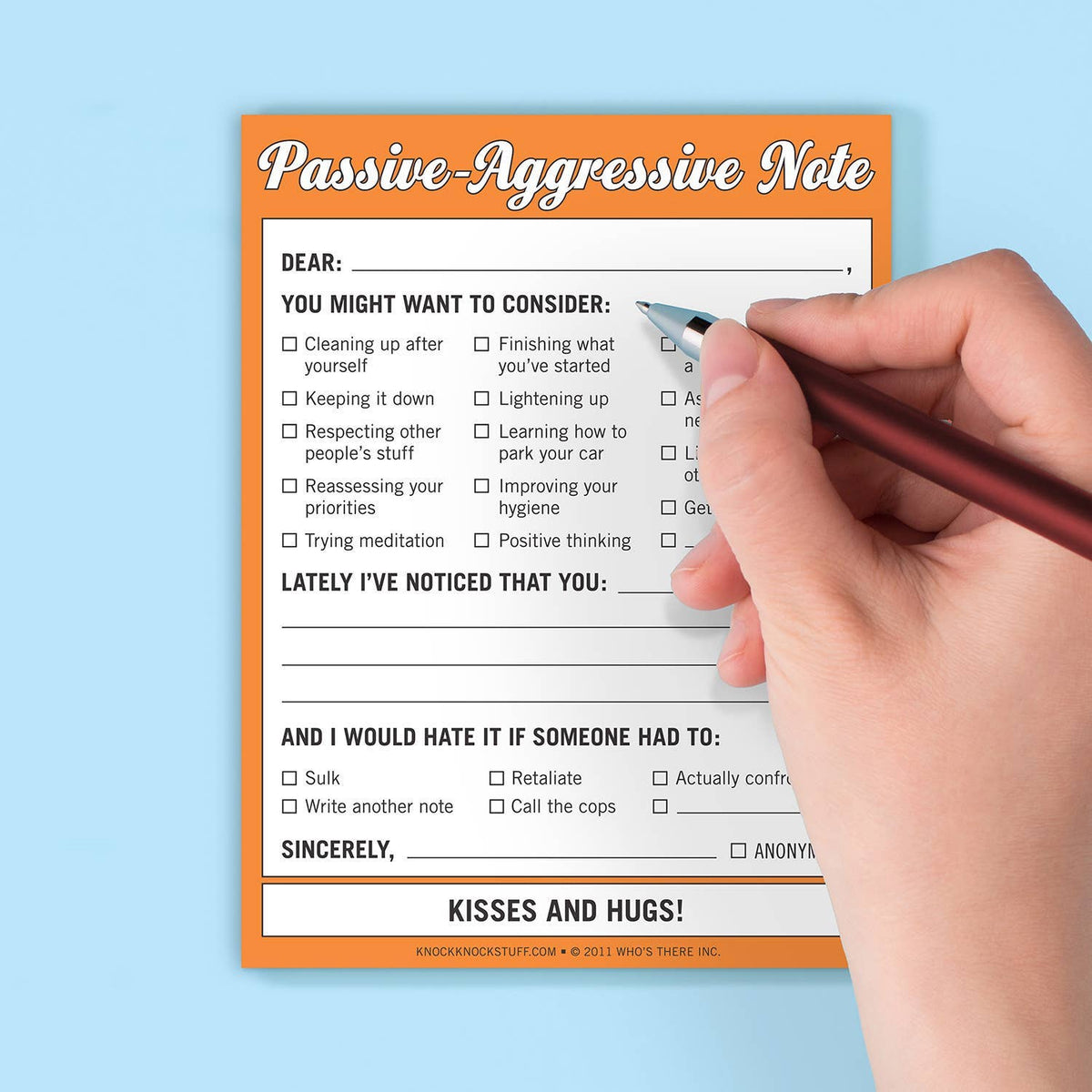 Passive-Aggressive Nifty Note Pad