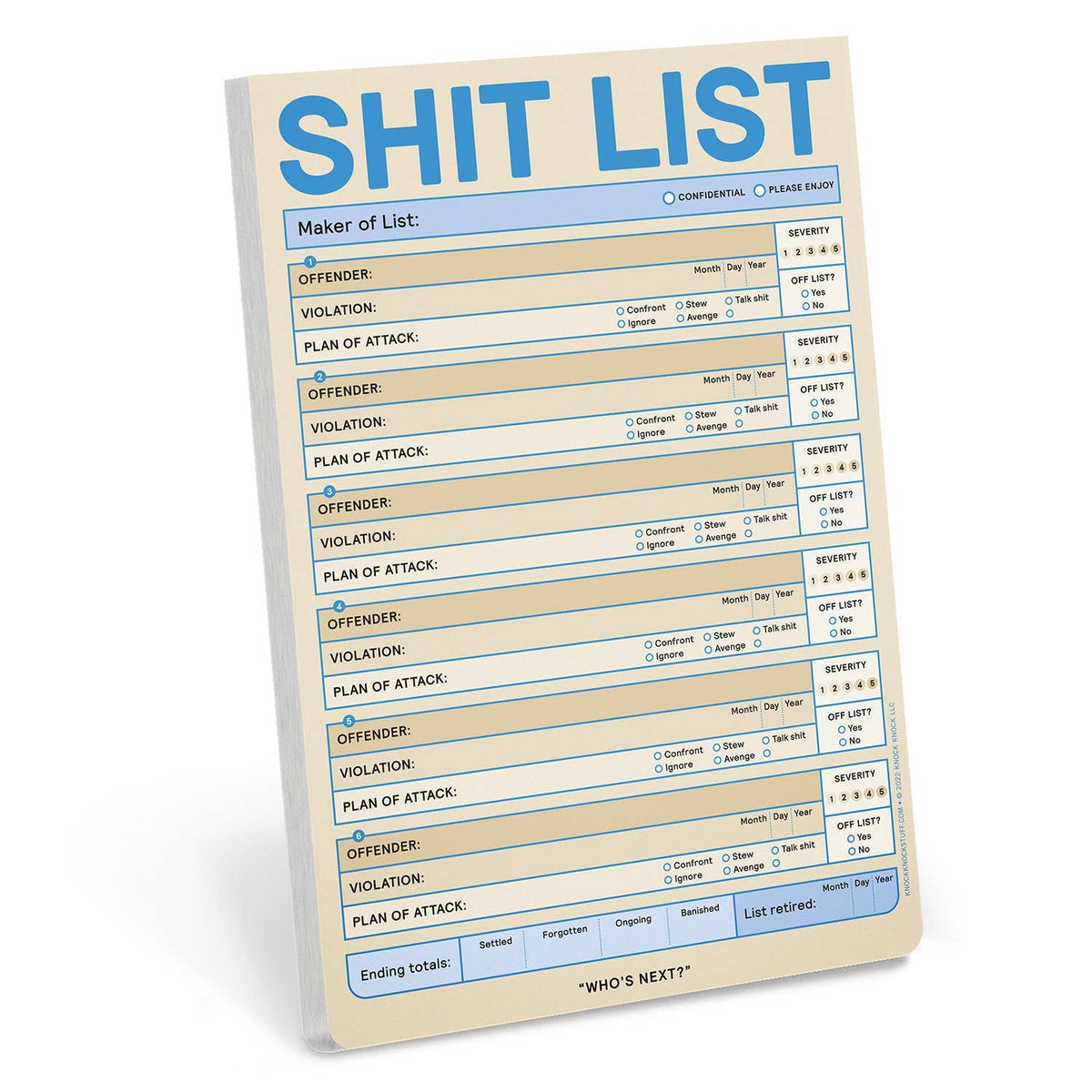 Sh*t List Pad (Pastel Version)