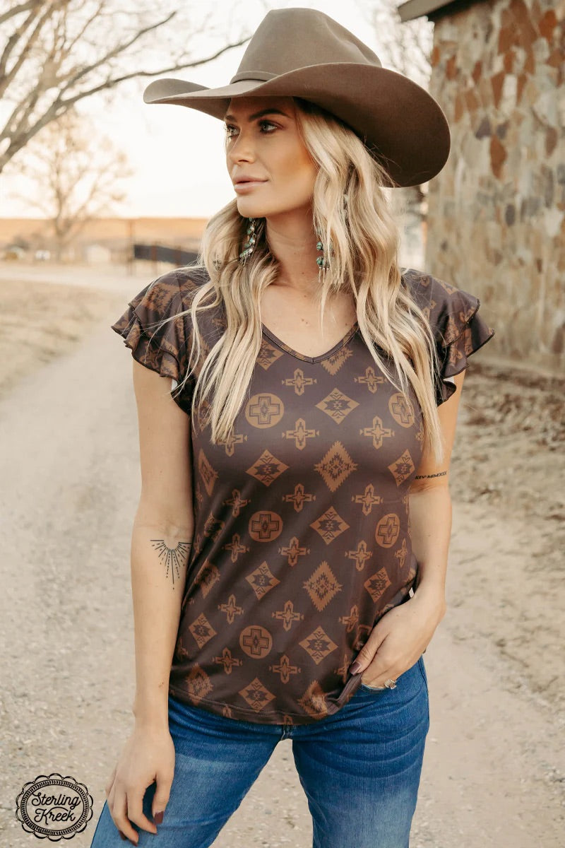 Brown Beverly Hills Top