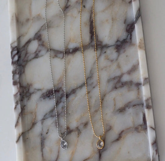 Chansuttpearls Sage Pendant Necklace (Gold & Silver)