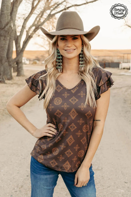 Brown Beverly Hills Top