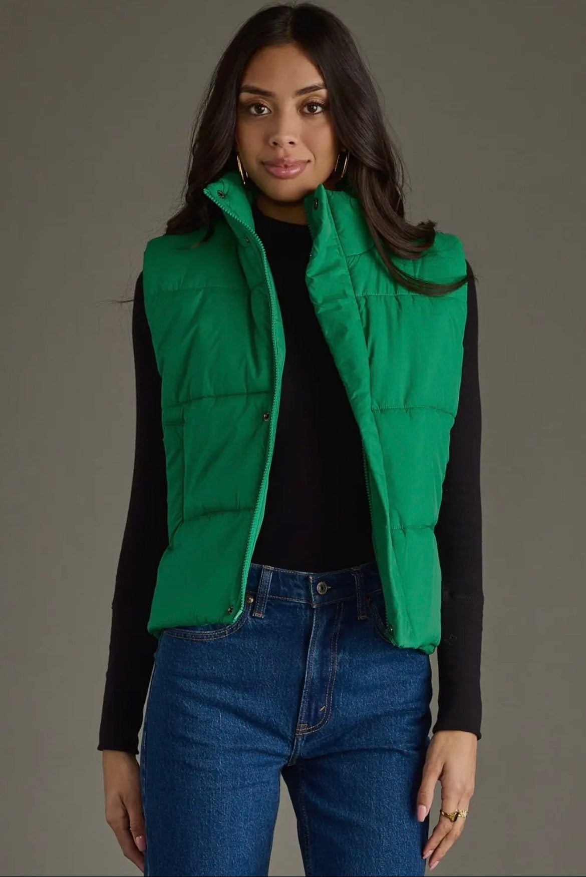 Green Puffer Vest