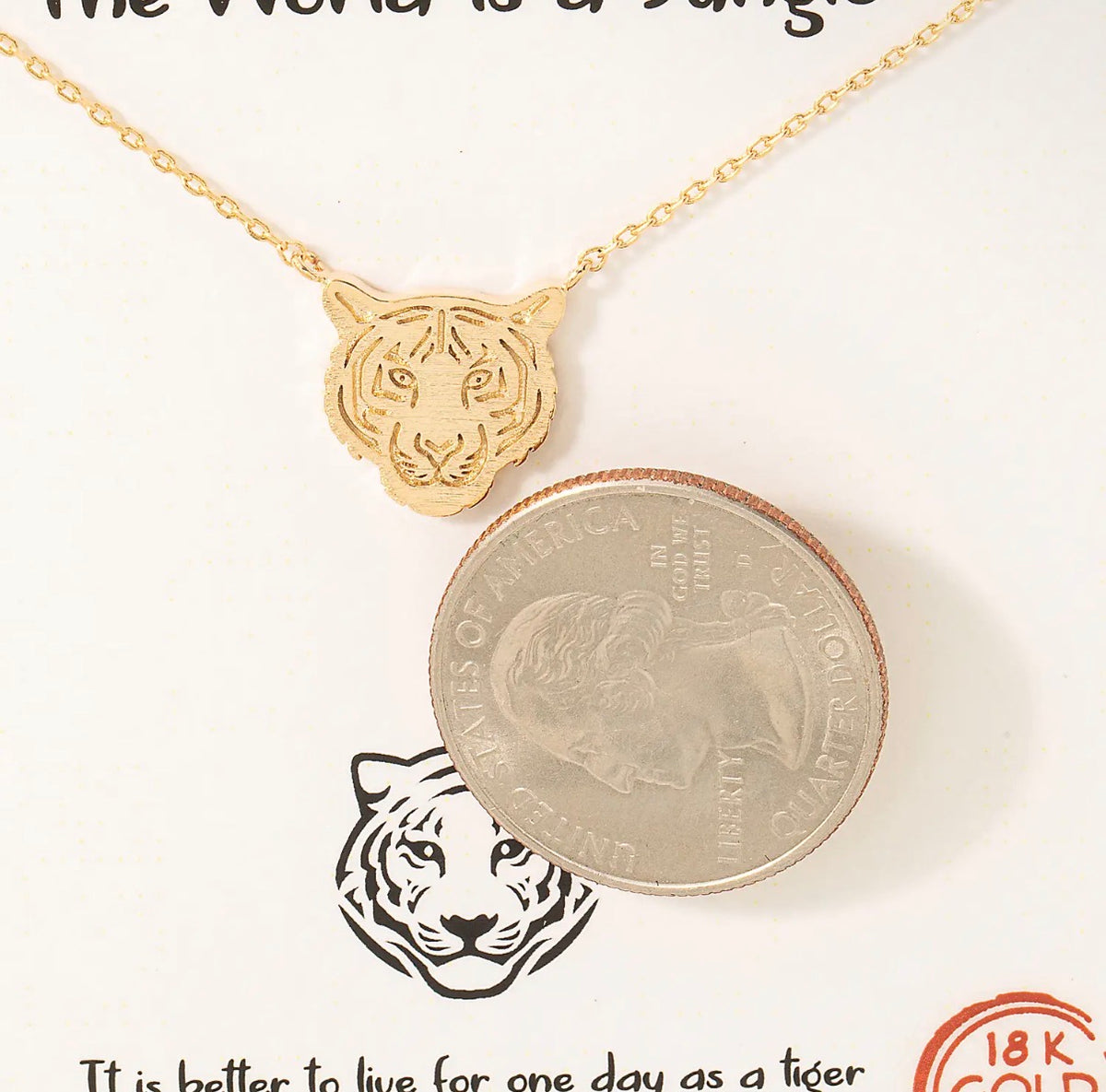Gold Tiger Necklace