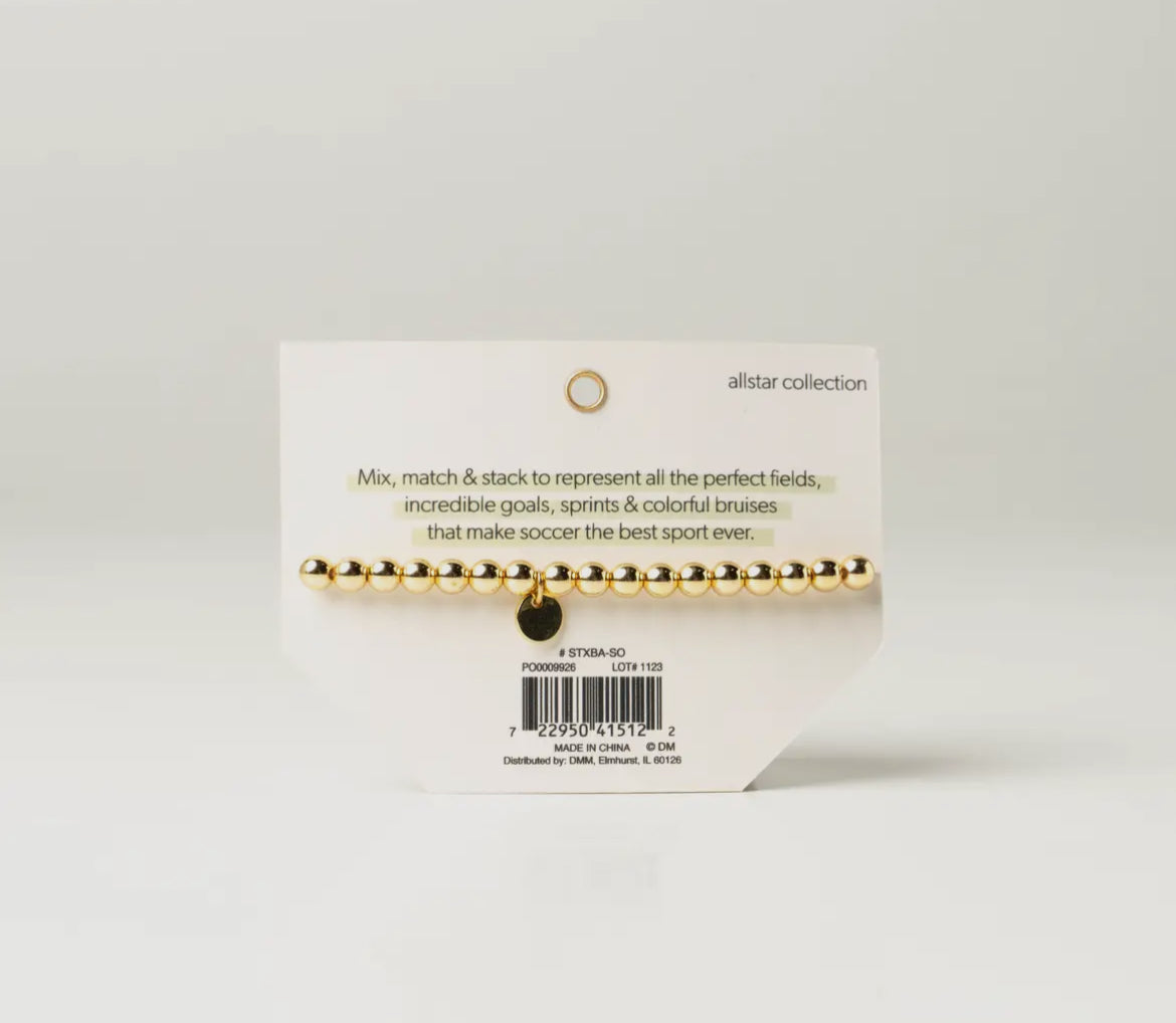 Soul Stacks Gold Sports Stretch Braclets