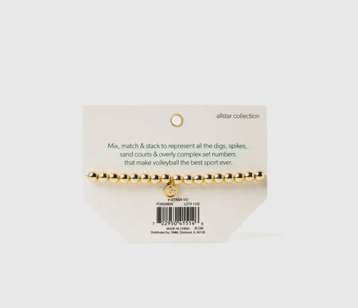 Soul Stacks Gold Sports Stretch Braclets