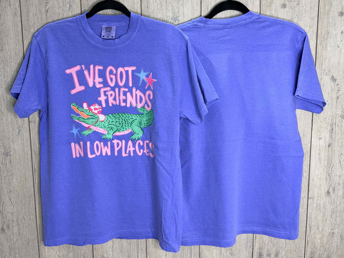 Gator Friends In Low Places Comfort Colors Tee