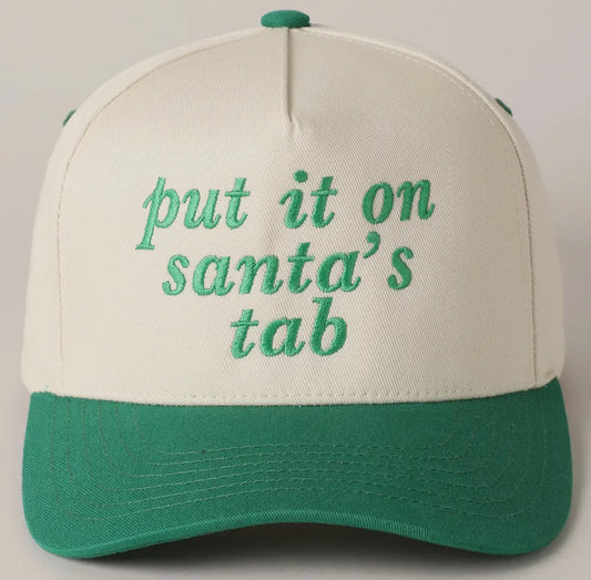 Put It On Santa’s Tab Dad Hat