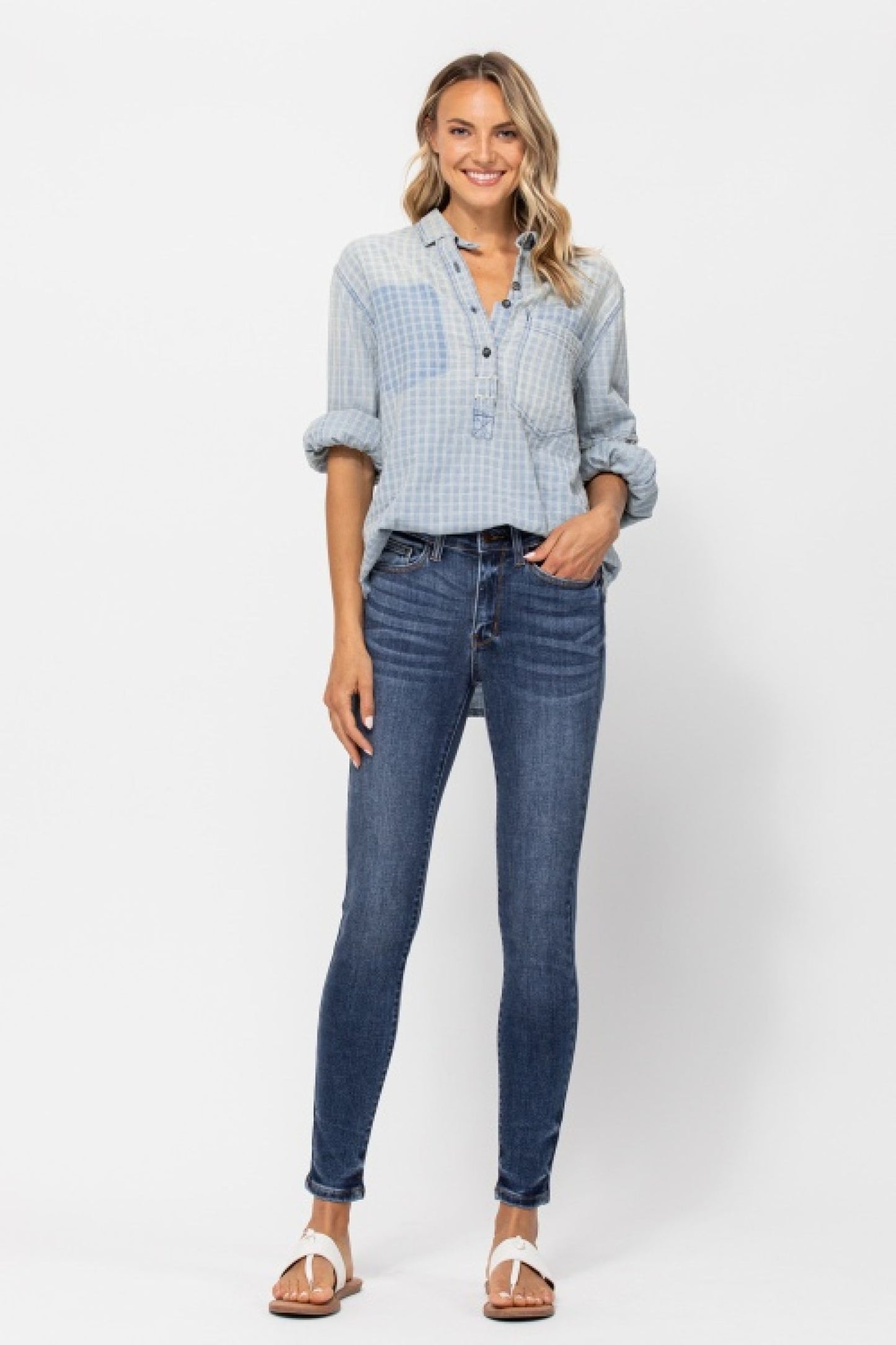 Judy Blue Jackie Mid-Rise Skinny Jeans (JB 82252)