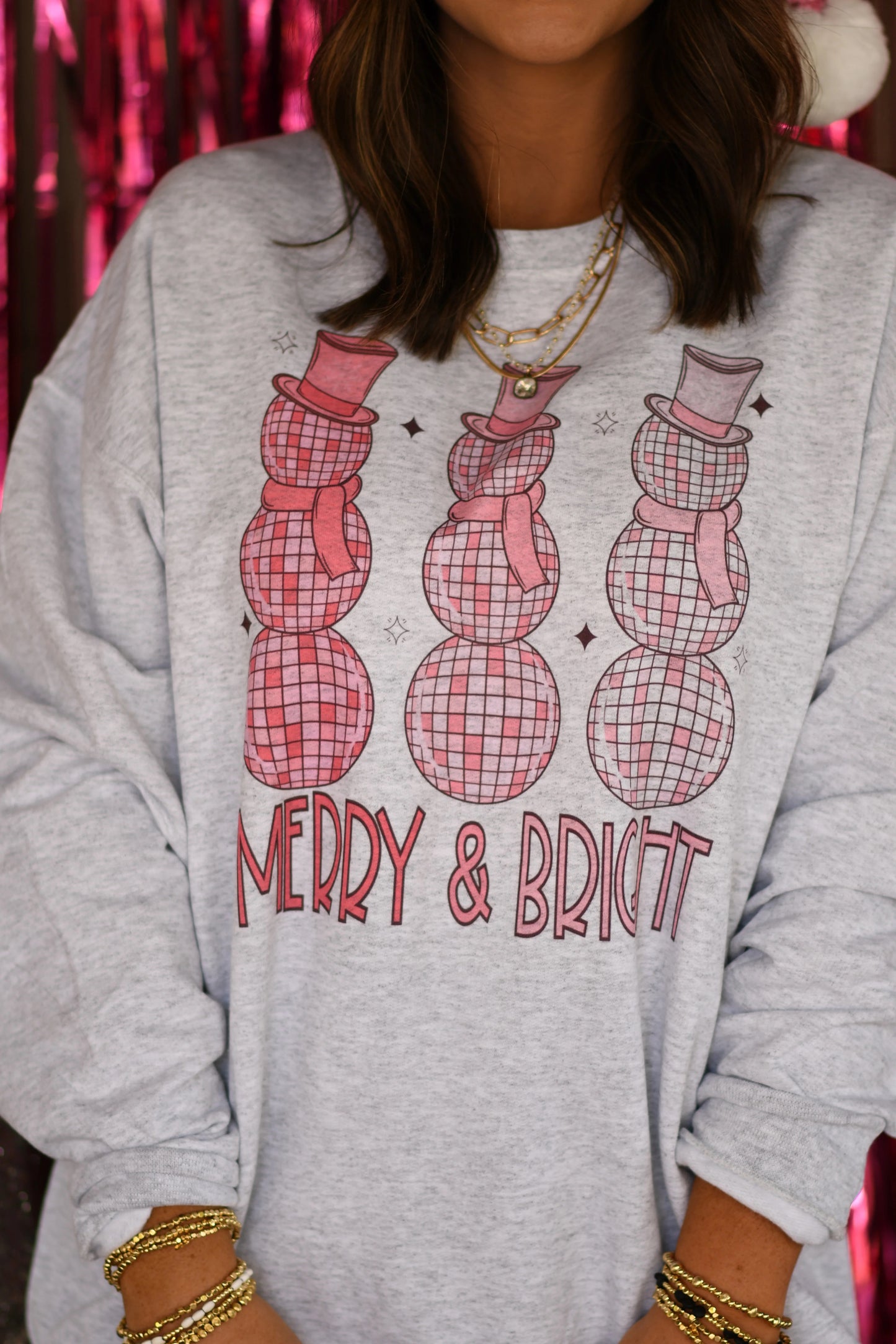 Merry & Bright Snowmen Sweatshirt