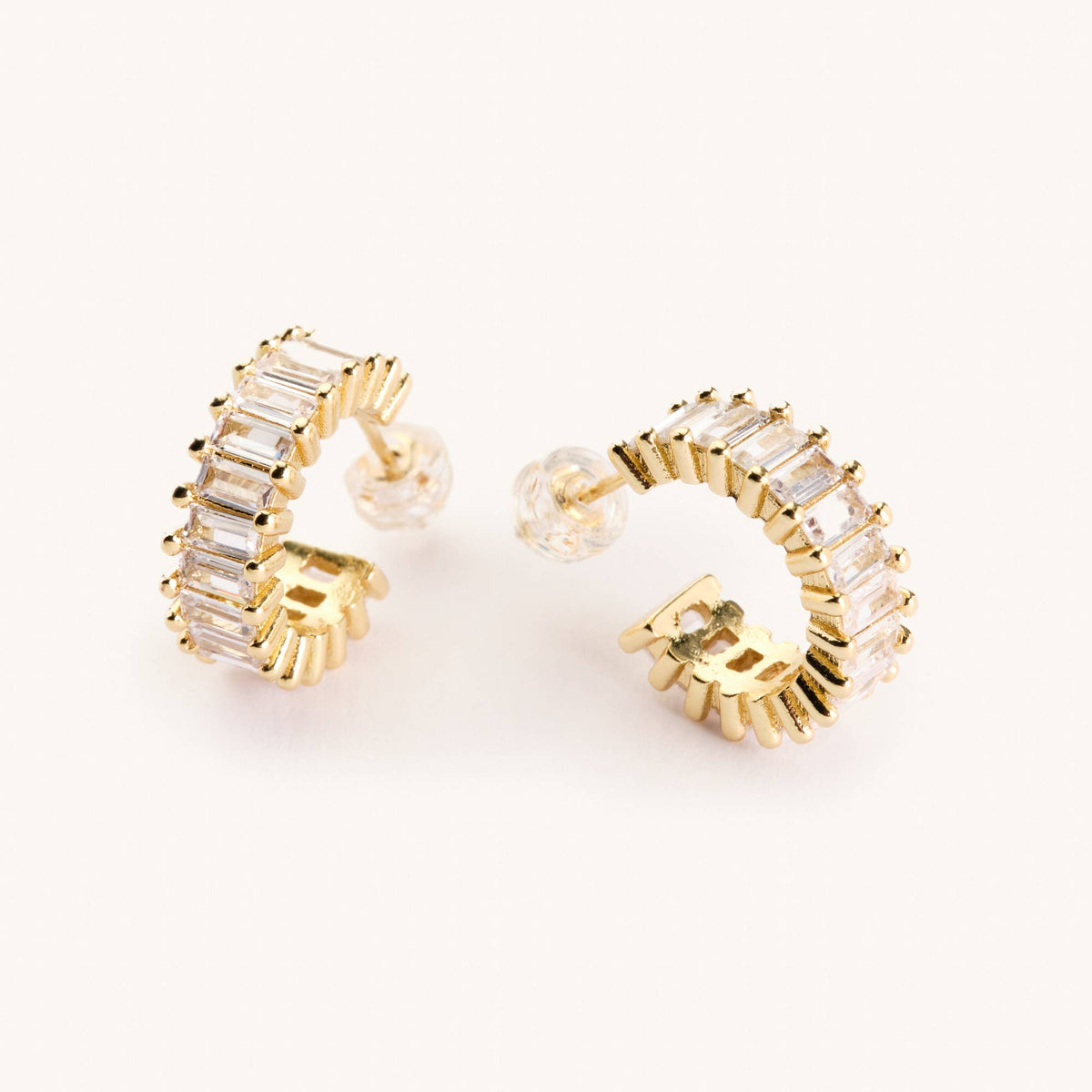 Esther Gold Crystal Hoops