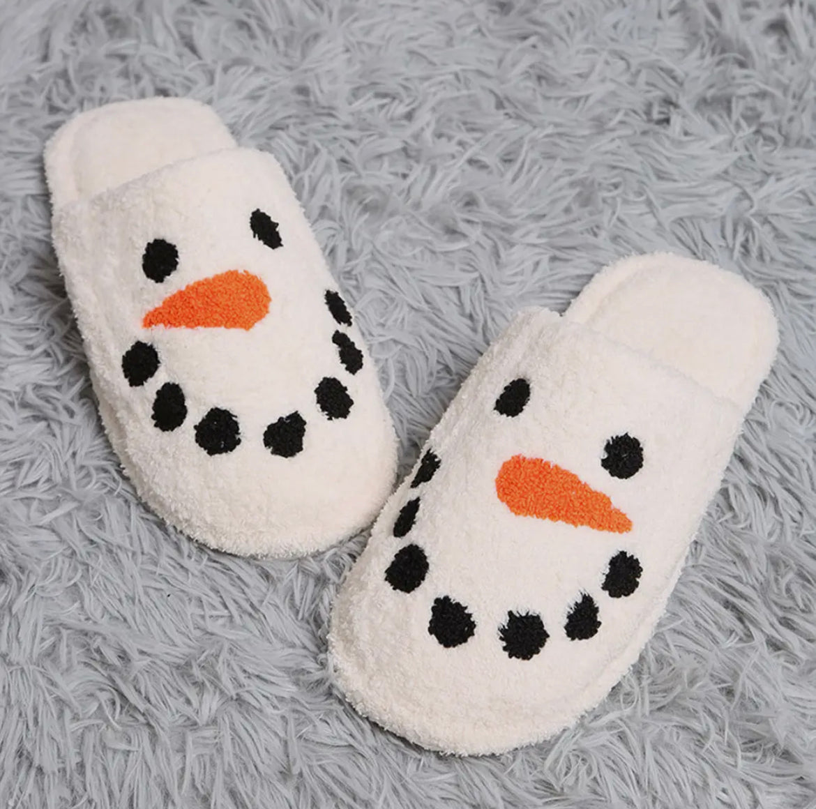 Snowman Microfiber Slippers