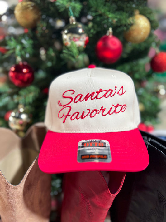 Santa’s Favorite Embroidered Trucker Hat