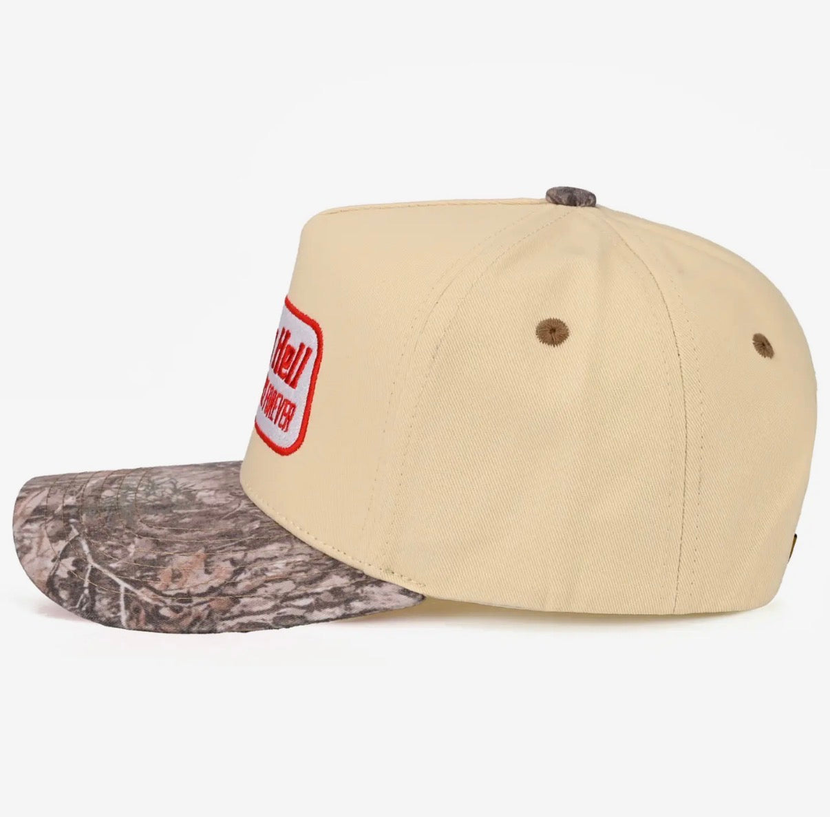 Camo Raising Hell Embroidered Trucker Hat