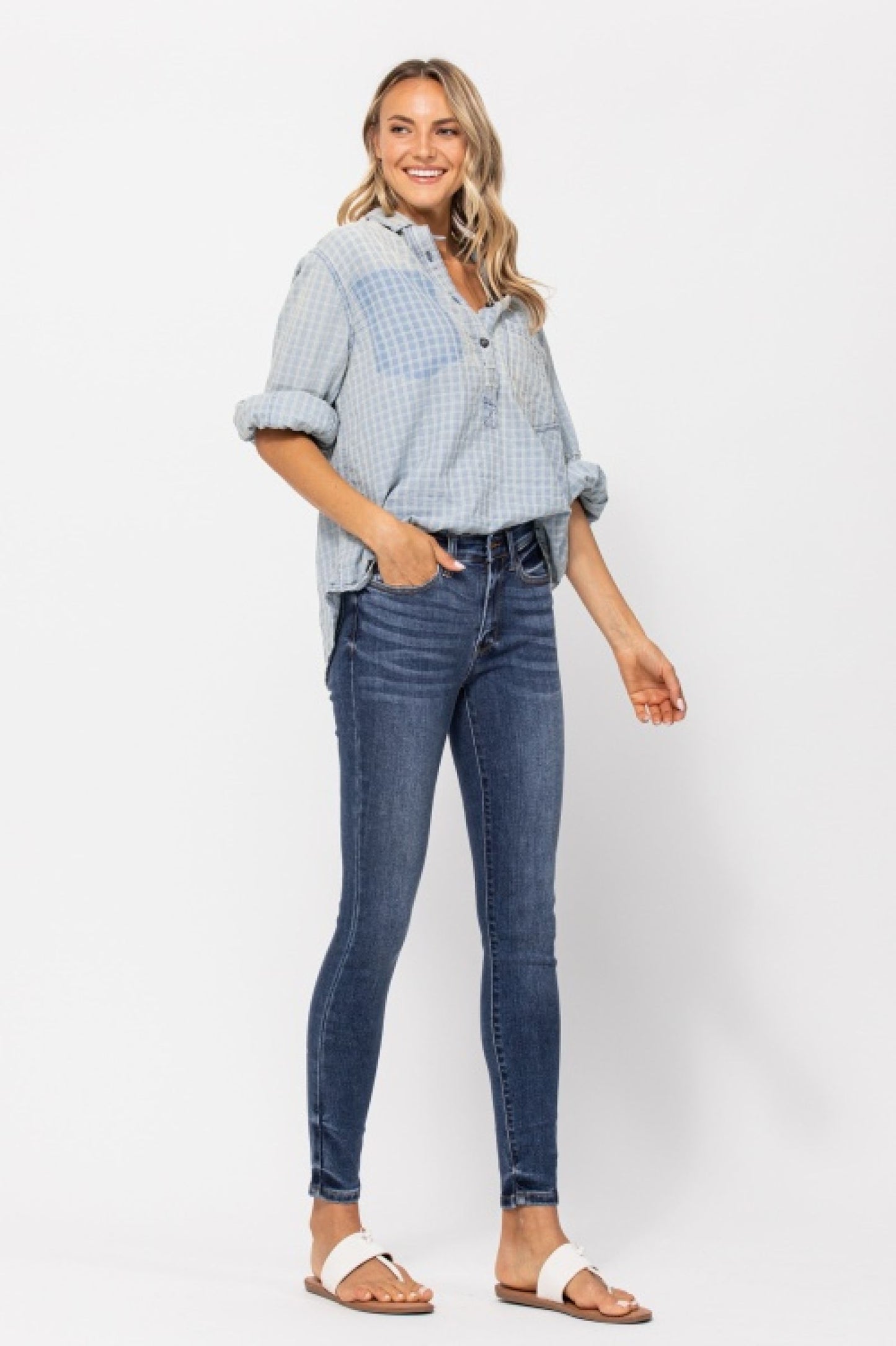 Judy Blue Jackie Mid-Rise Skinny Jeans (JB 82252)