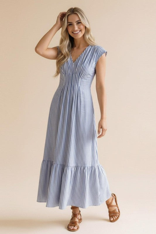 Blue Summer Stripes Dress