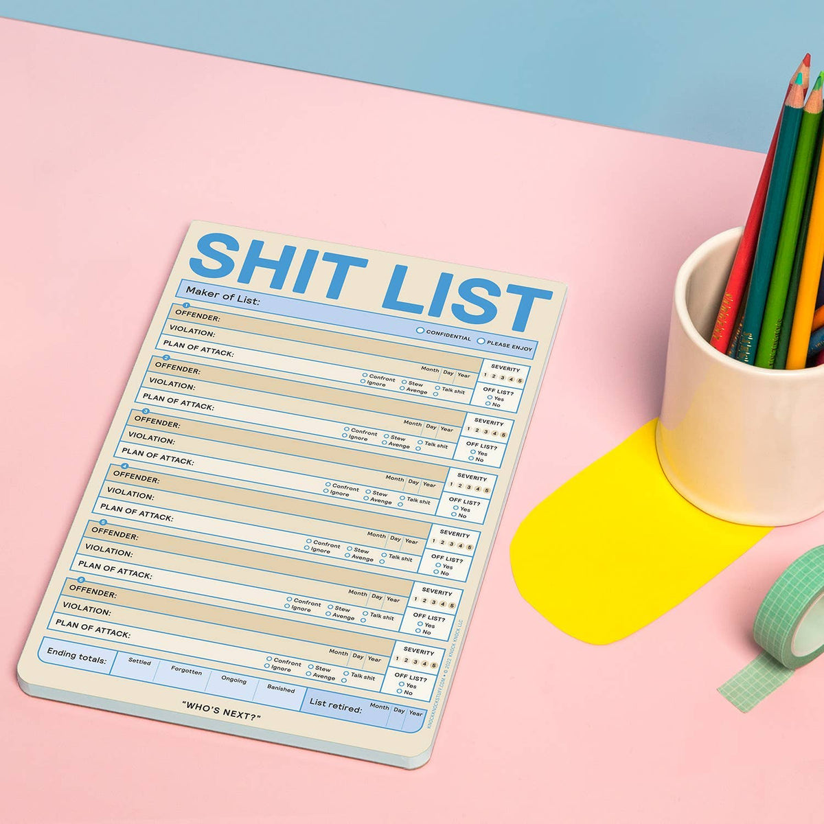Sh*t List Pad (Pastel Version)