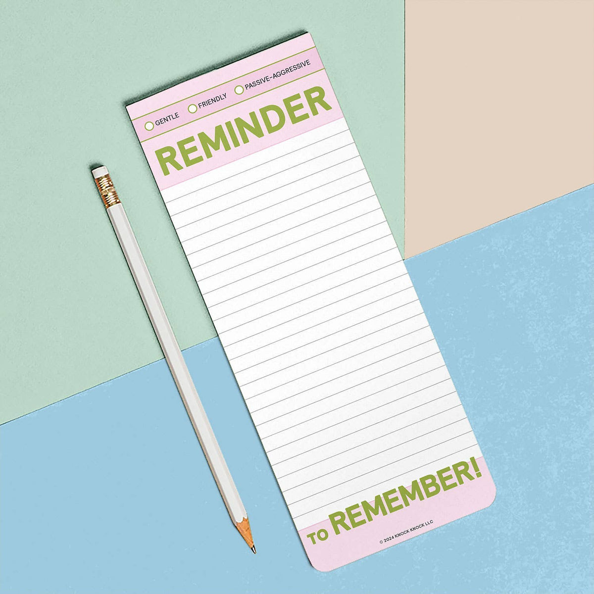 Reminder to Remember Make-a-List Pad