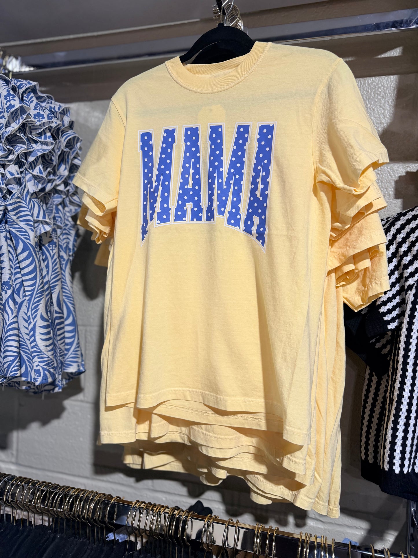 Mama Polka Dot Comfort Colors Tee
