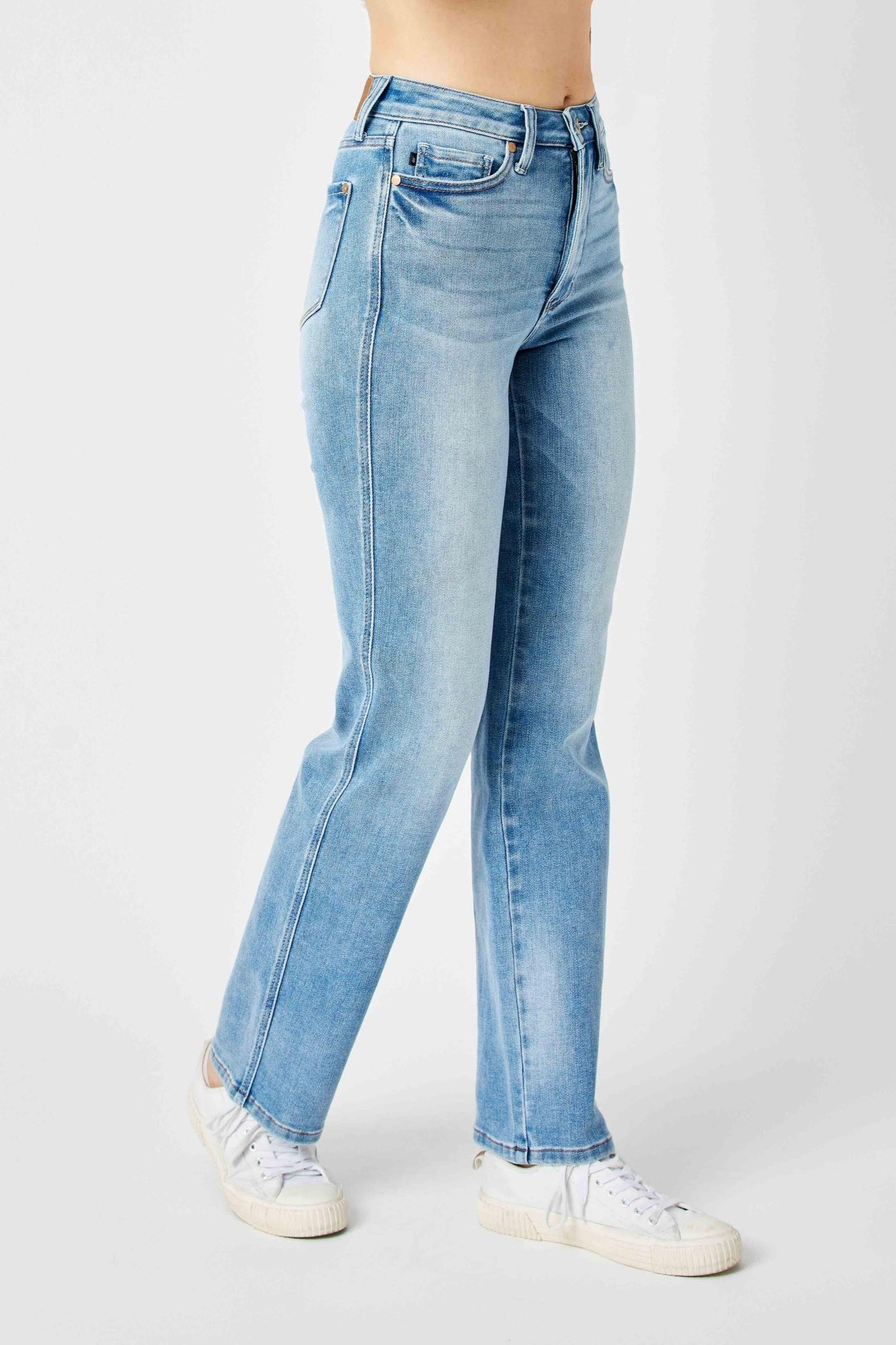 Judy Blue Xandra High Rise Tummy Control Straight Leg Jeans (JB 88794)
