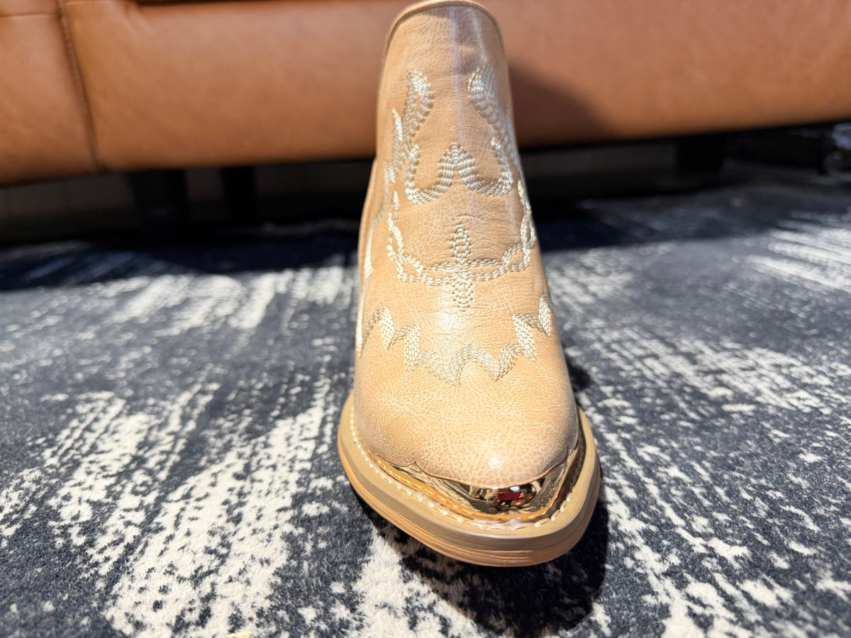 Taupe Blaize Western Embroidered Booties