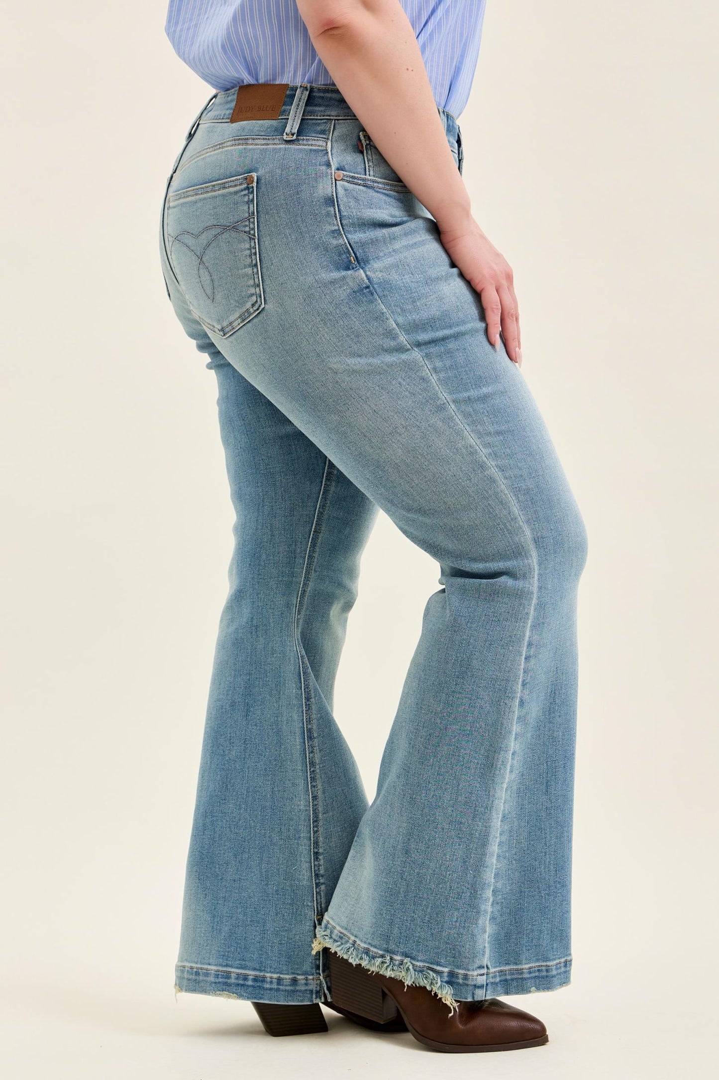 Judy Blue Allie Multi-Inseam Mid Rise Flare Jeans (JB 82718)
