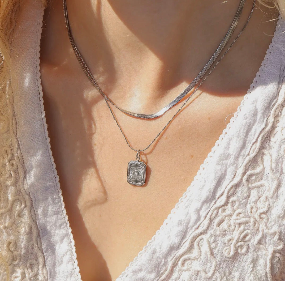 3mm Herringbone Chain Necklace