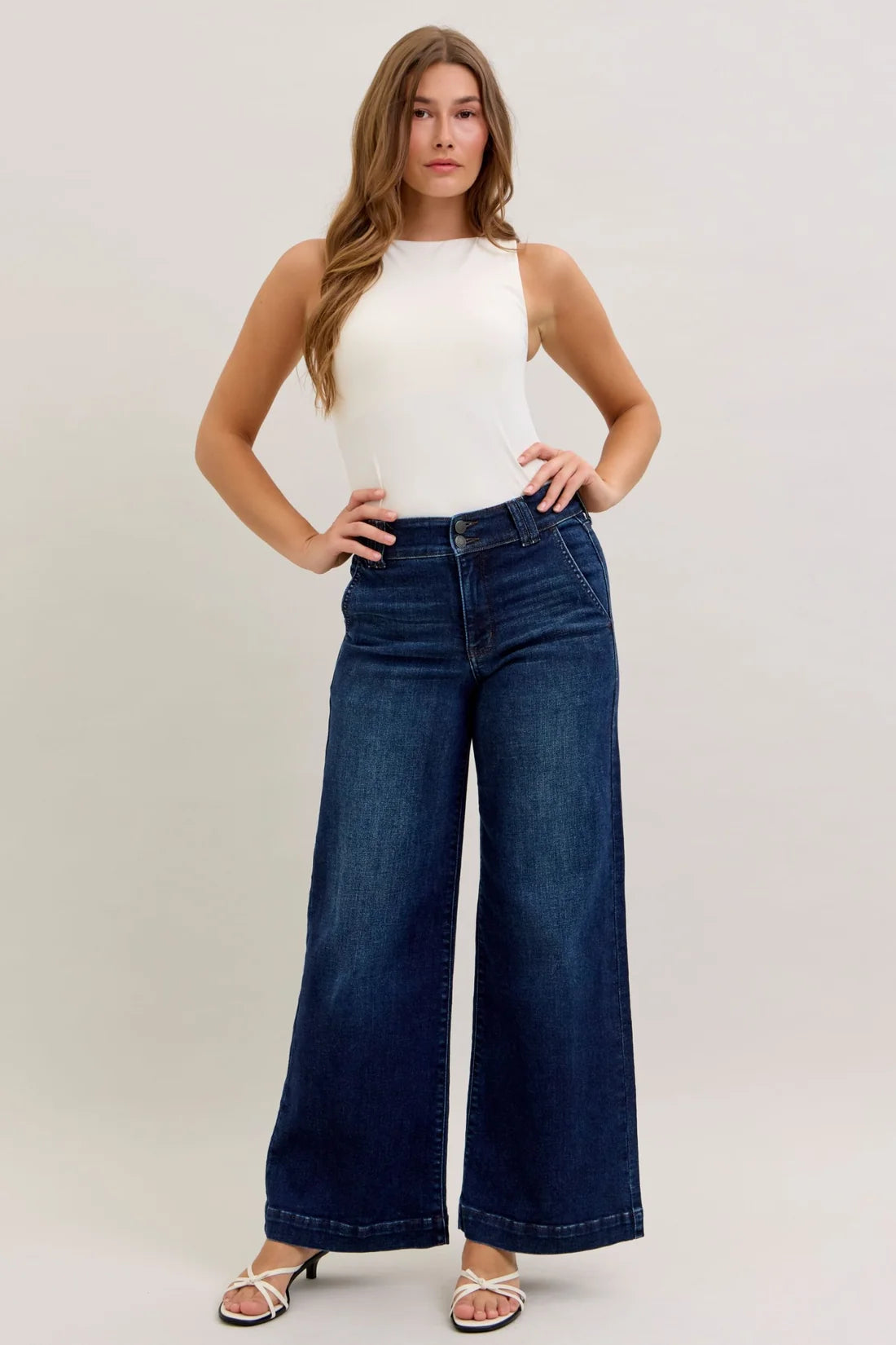 Judy Blue Jane Multi-Inseam High Rise Trouser Jeans