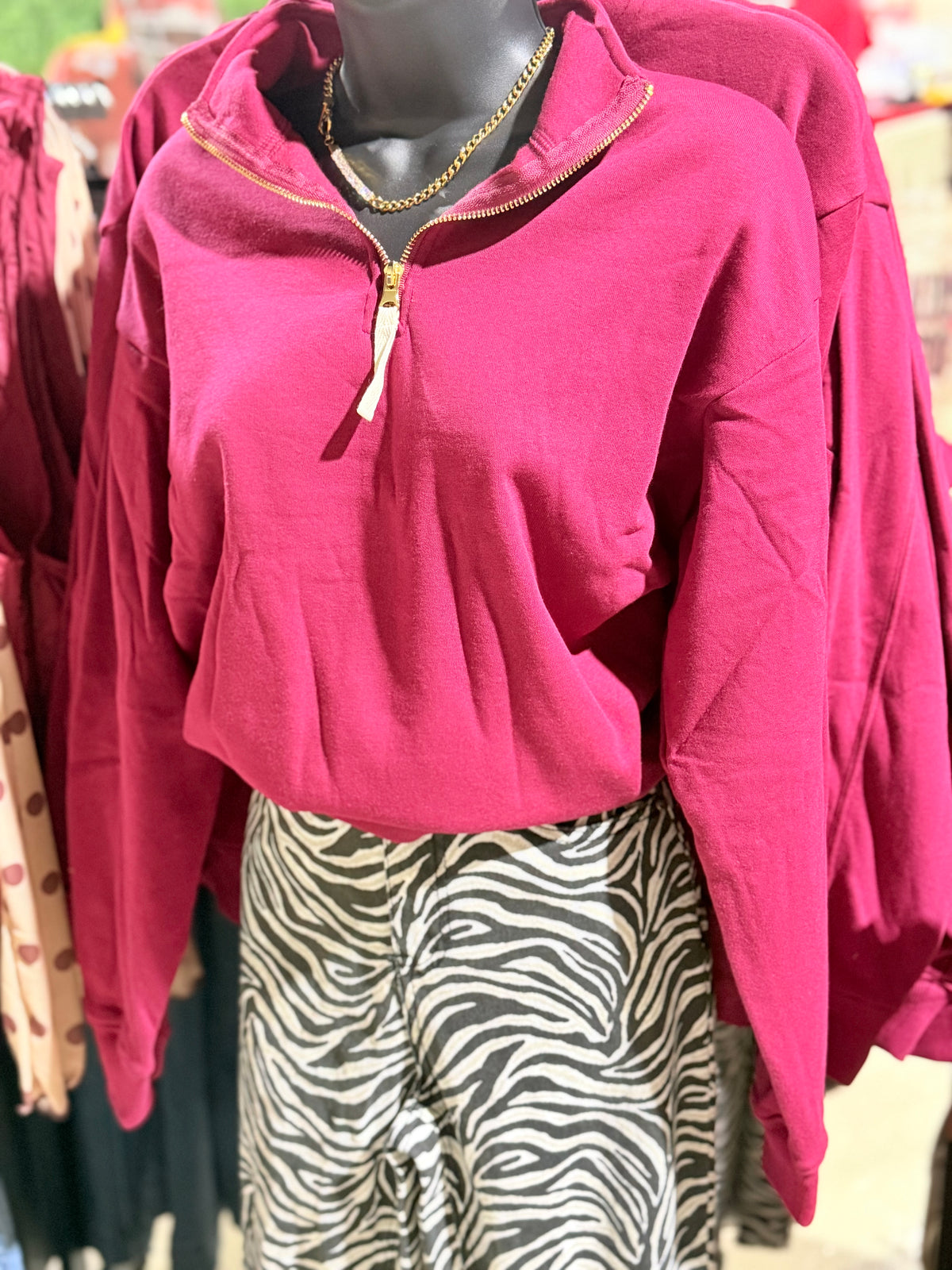 Cabernet Quarter Zip Pullover