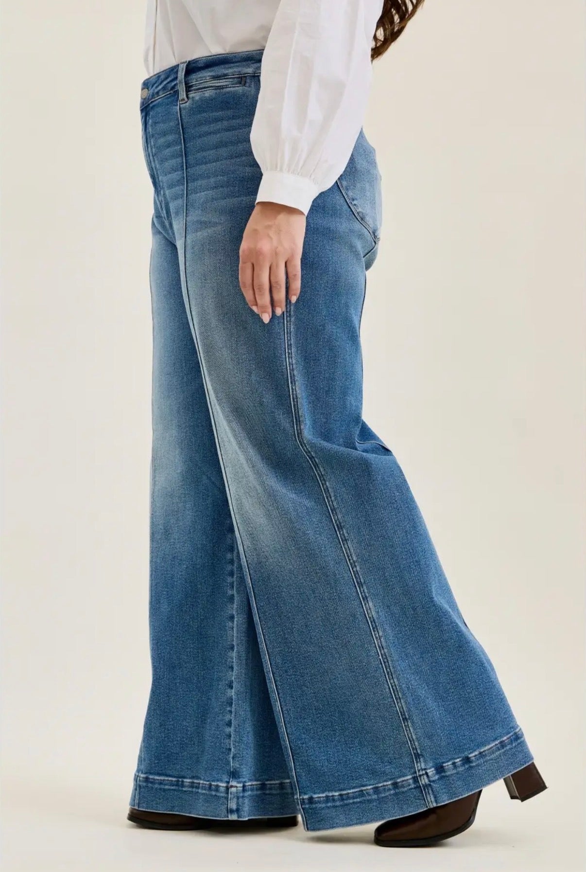 Judy Blue Liza High Rise Palazzo Jeans (JB 881160)
