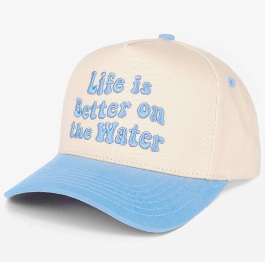 Better On Water Embroidered Trucker Hat
