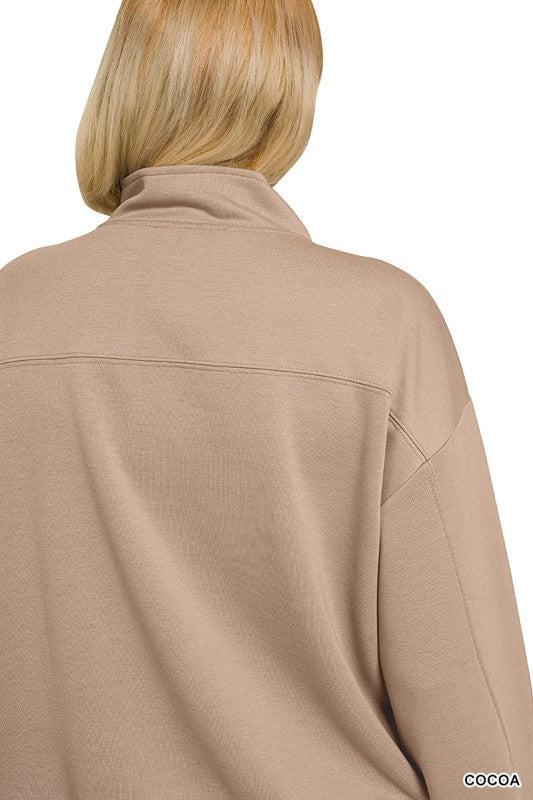 Cocoa Lightweight Scuba 1/4 Zip Pullover